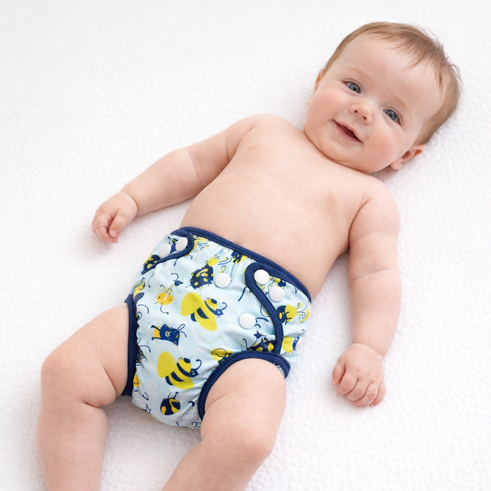 AI image for Size Adjustable Bee Reusable Swim Nappy