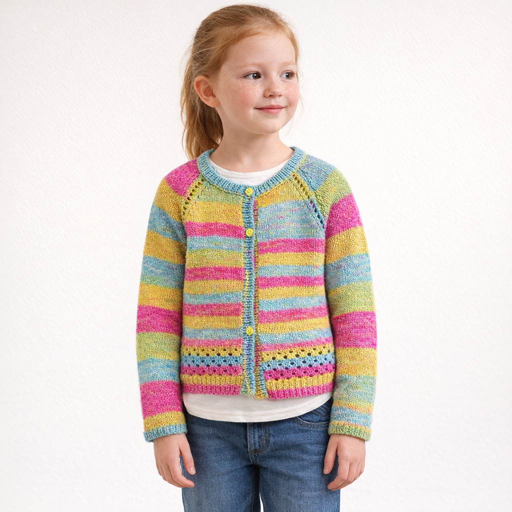 AI image for Multi Handknit Cardi