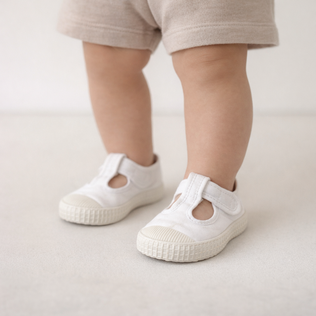 AI image for White Canvas Champ Shoes