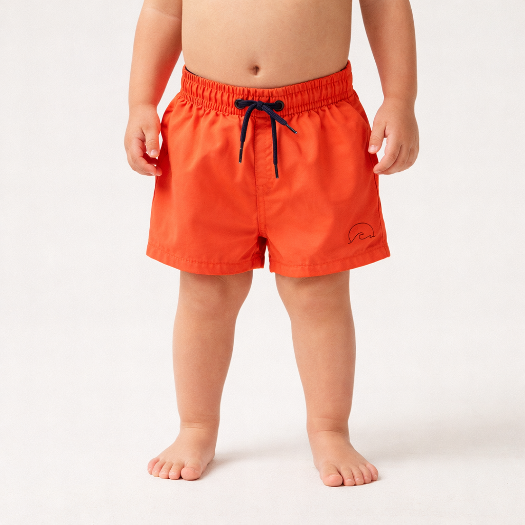 AI image for Orange Swim Shorts