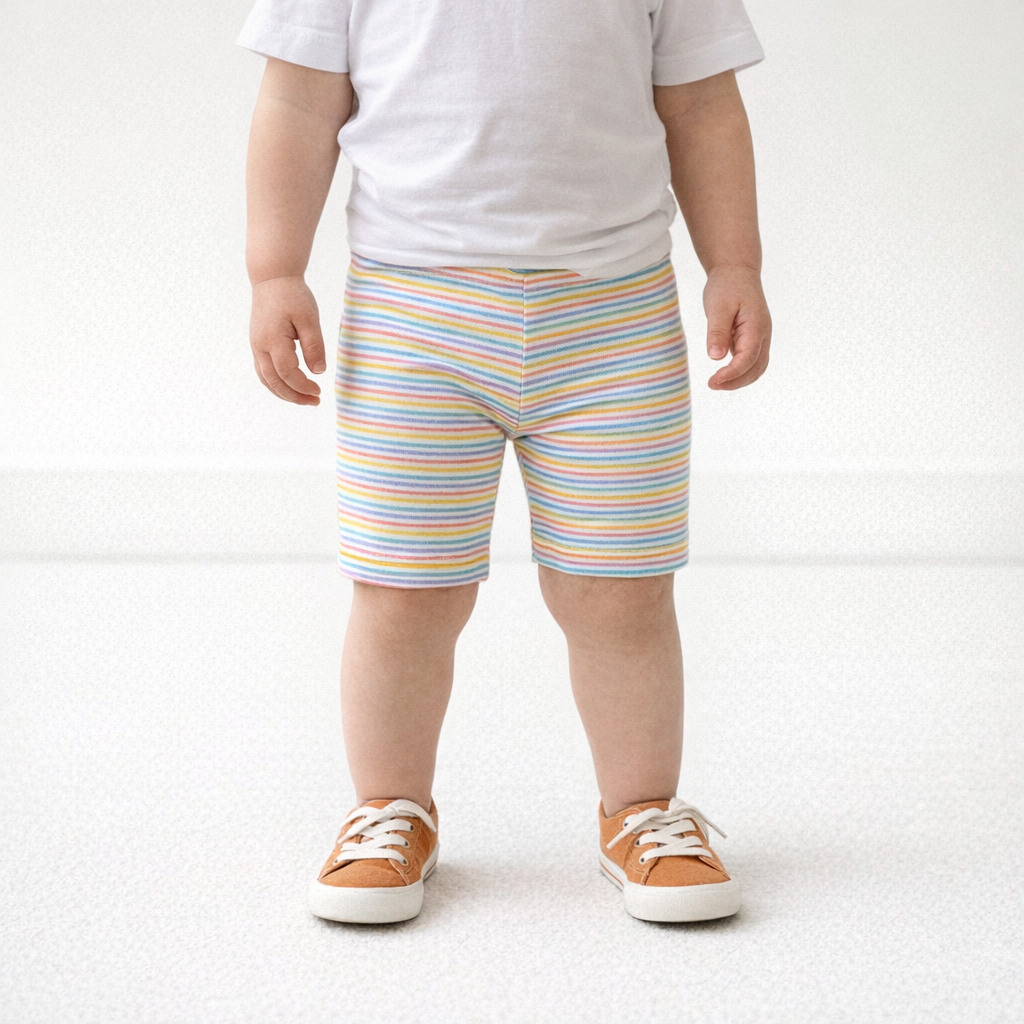 AI image for Multi Stripe Cycle Shorts