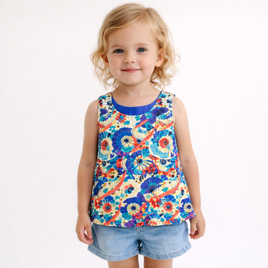 AI image for Floral Print Summer Top