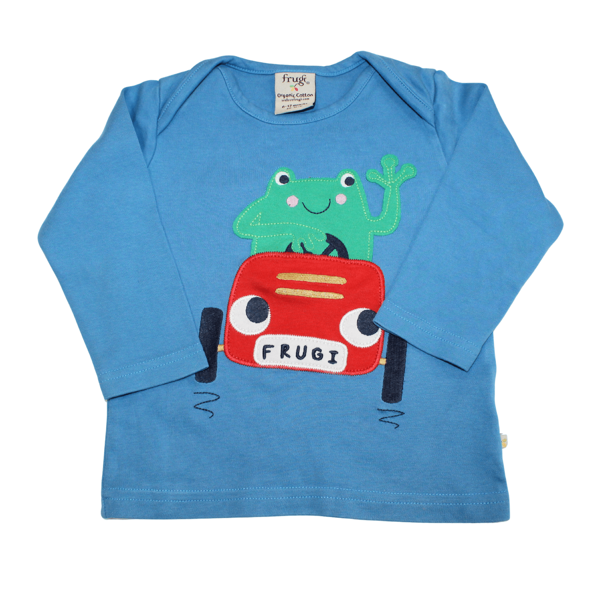 Applique Driving Frog Long Sleeve Top - 2nd Lyfe C.I.C