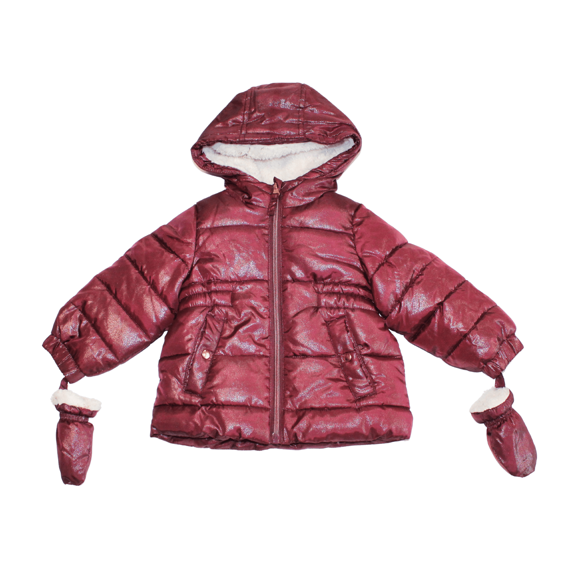 Berry Glitter Coat and Mittens - 2nd Lyfe C.I.C