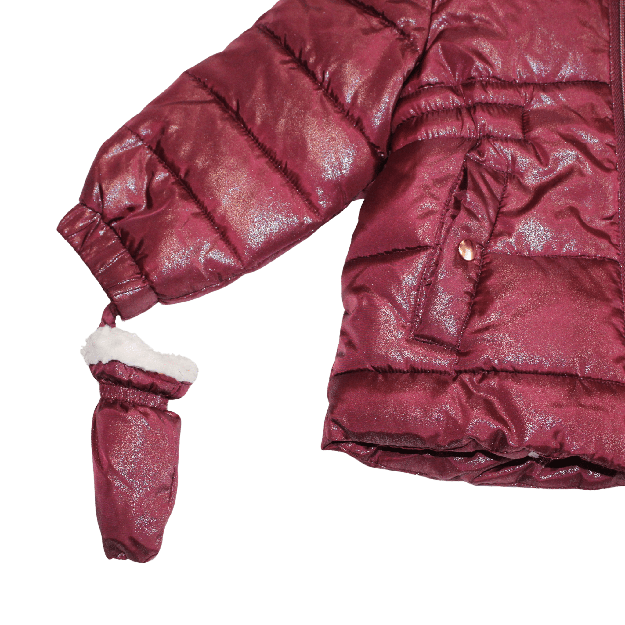 Berry Glitter Coat and Mittens - 2nd Lyfe C.I.C