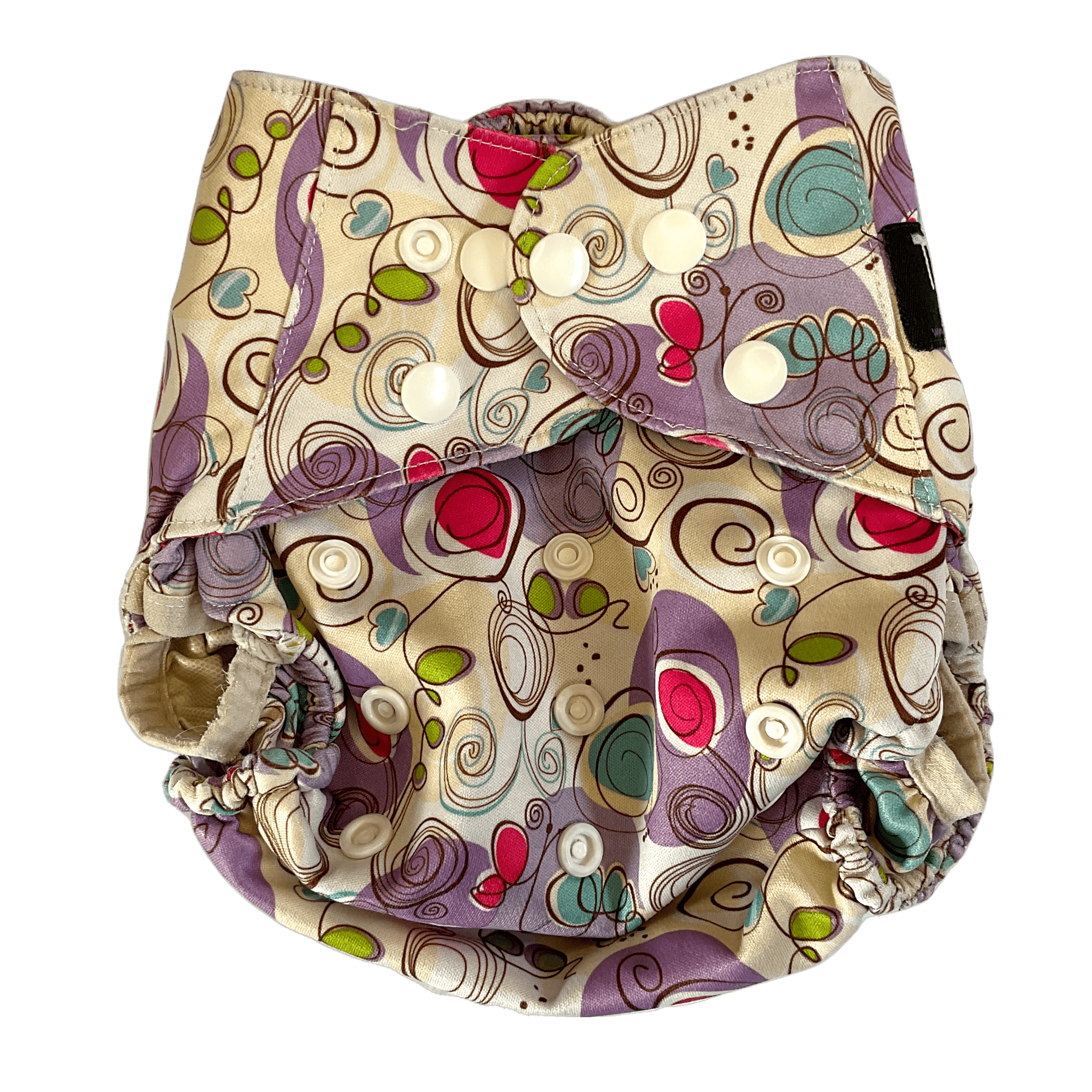 Birth to potty Wrap - purple swirl - 2nd Lyfe C.I.C