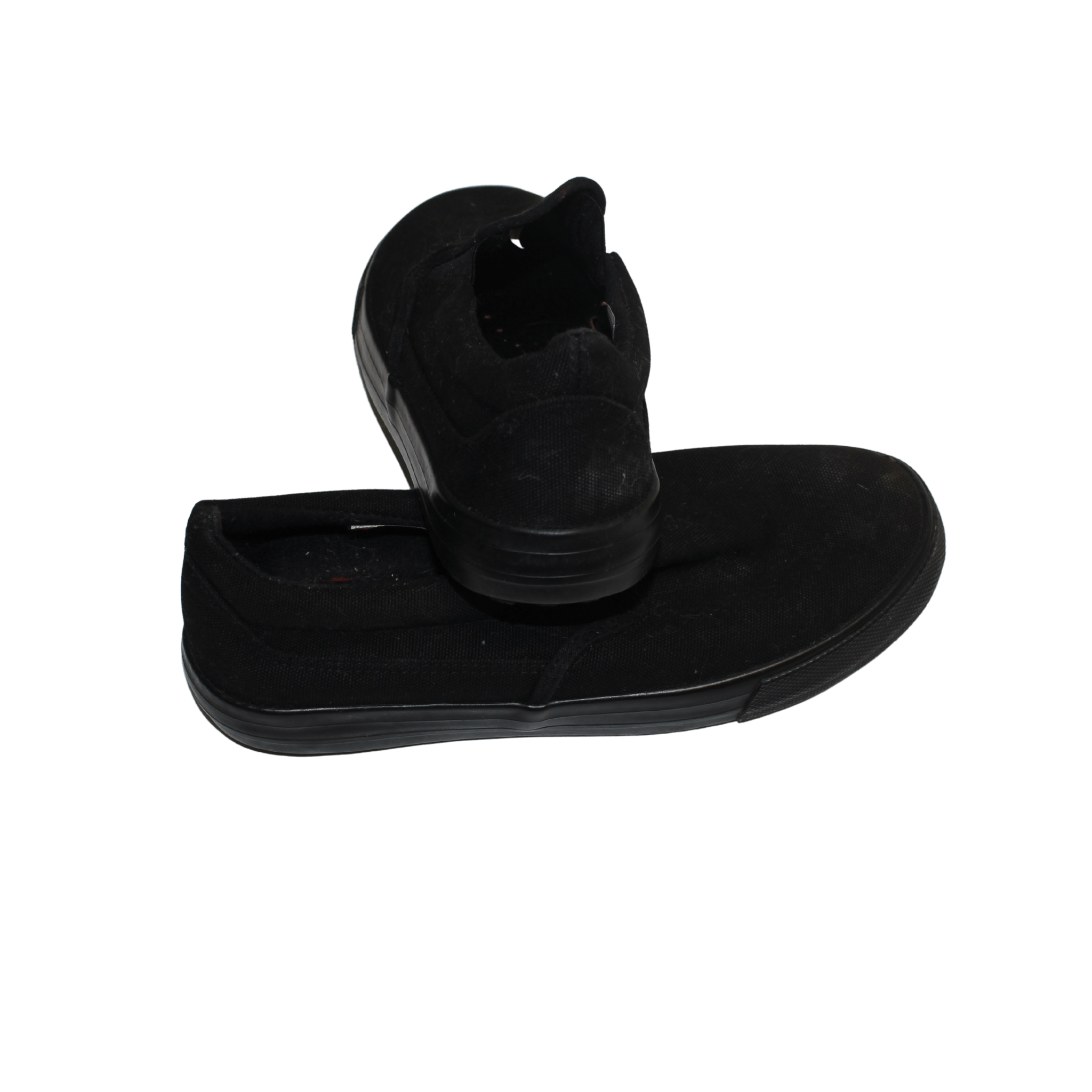 Black Canvas Slip On's - 2nd Lyfe C.I.C