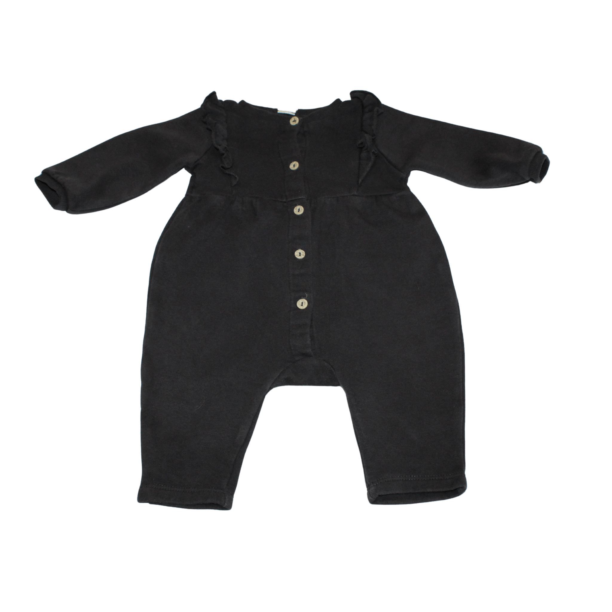 Black Frilly Romper - 2nd Lyfe C.I.C