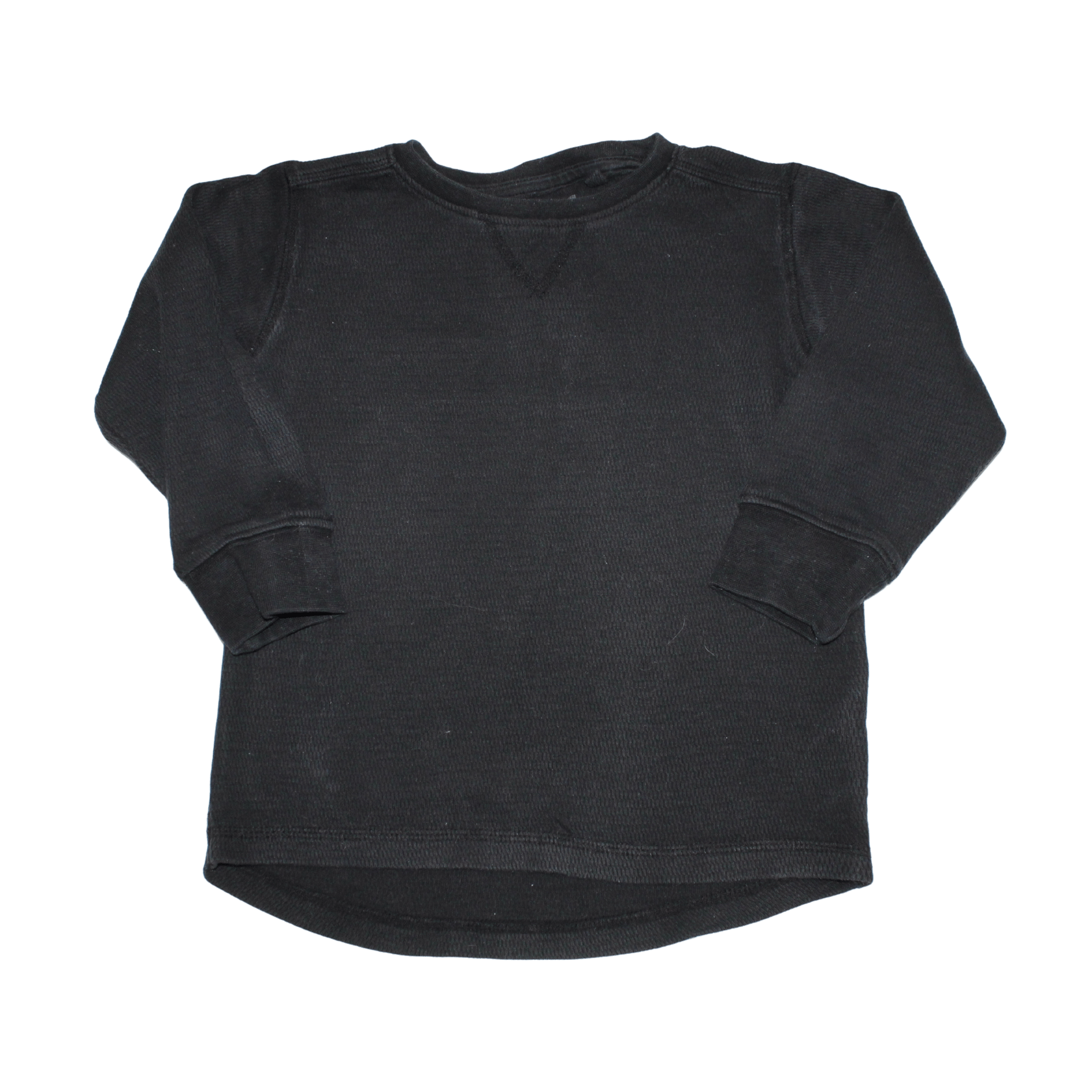 Black Long Sleeve Cuff Top - 2nd Lyfe C.I.C