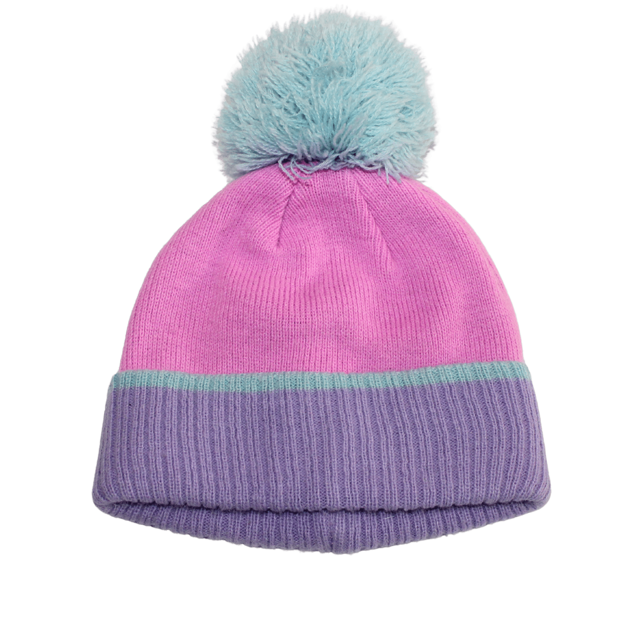 Block Pink Bobble Hat - 2nd Lyfe C.I.C