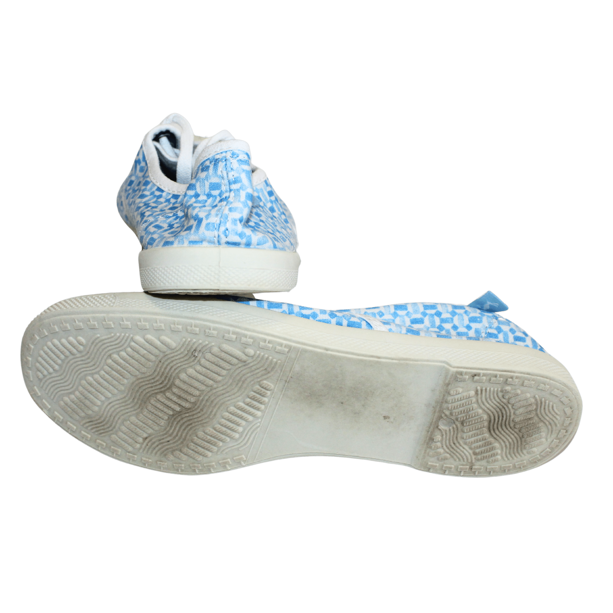 Blue Floral Casual Trainers - 2nd Lyfe C.I.C