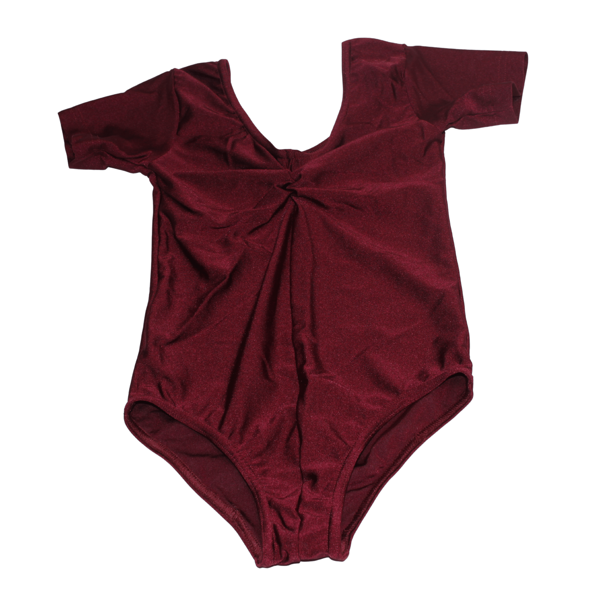 Burgundy Cap Sleeve Leotard - 2nd Lyfe C.I.C