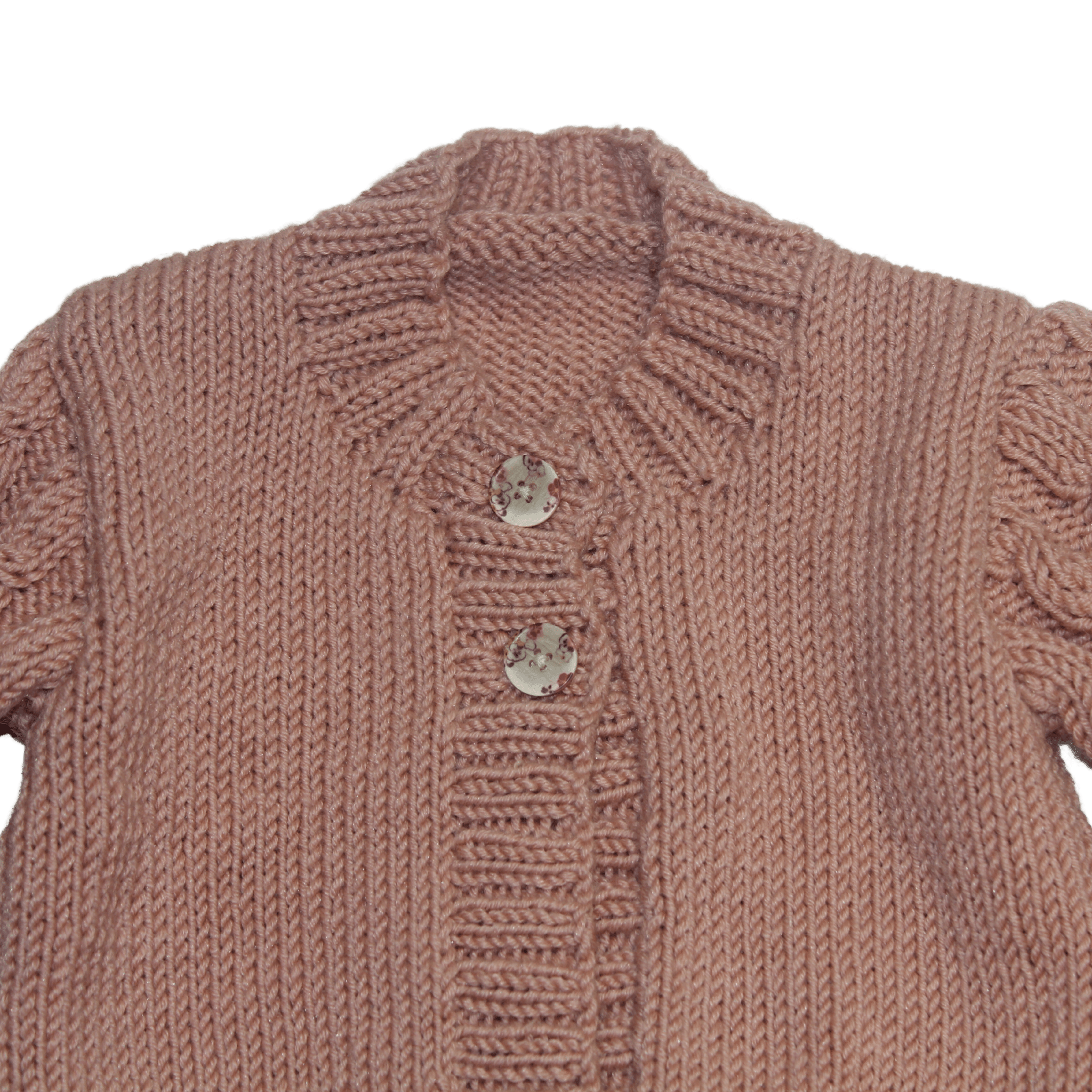 Cable Knit Rose Pink Cardi - 2nd Lyfe C.I.C