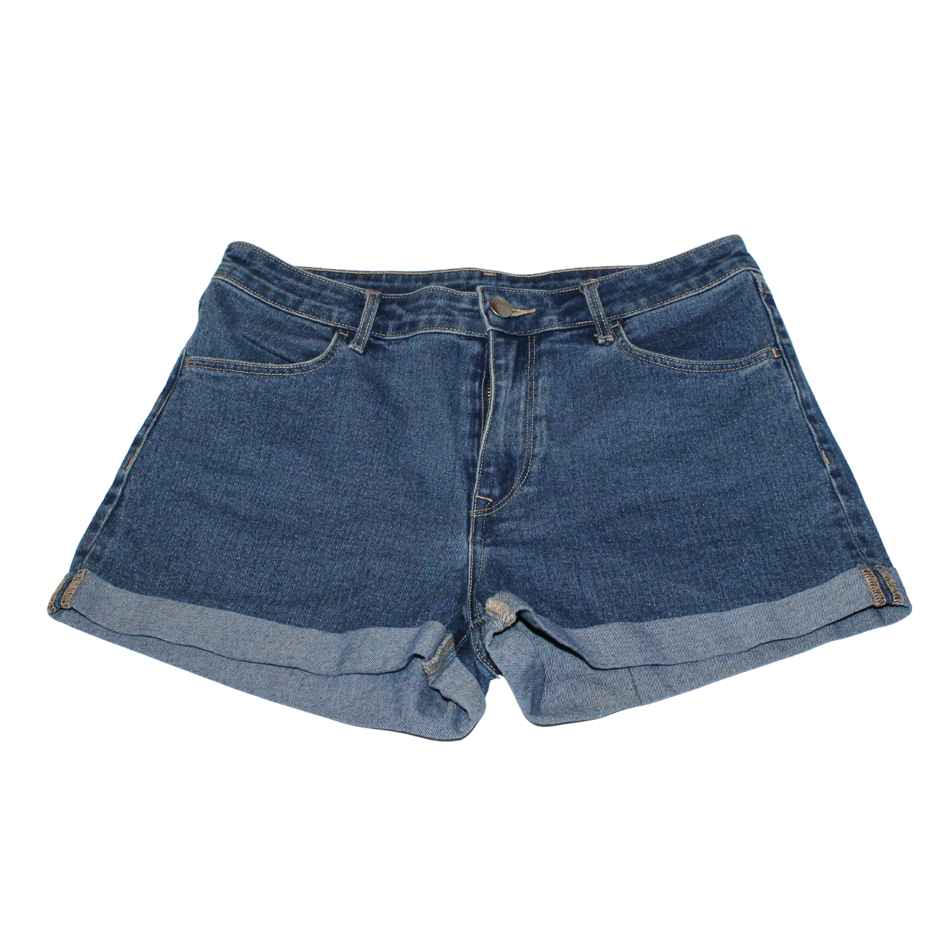 Regular Waist Denim Shorts