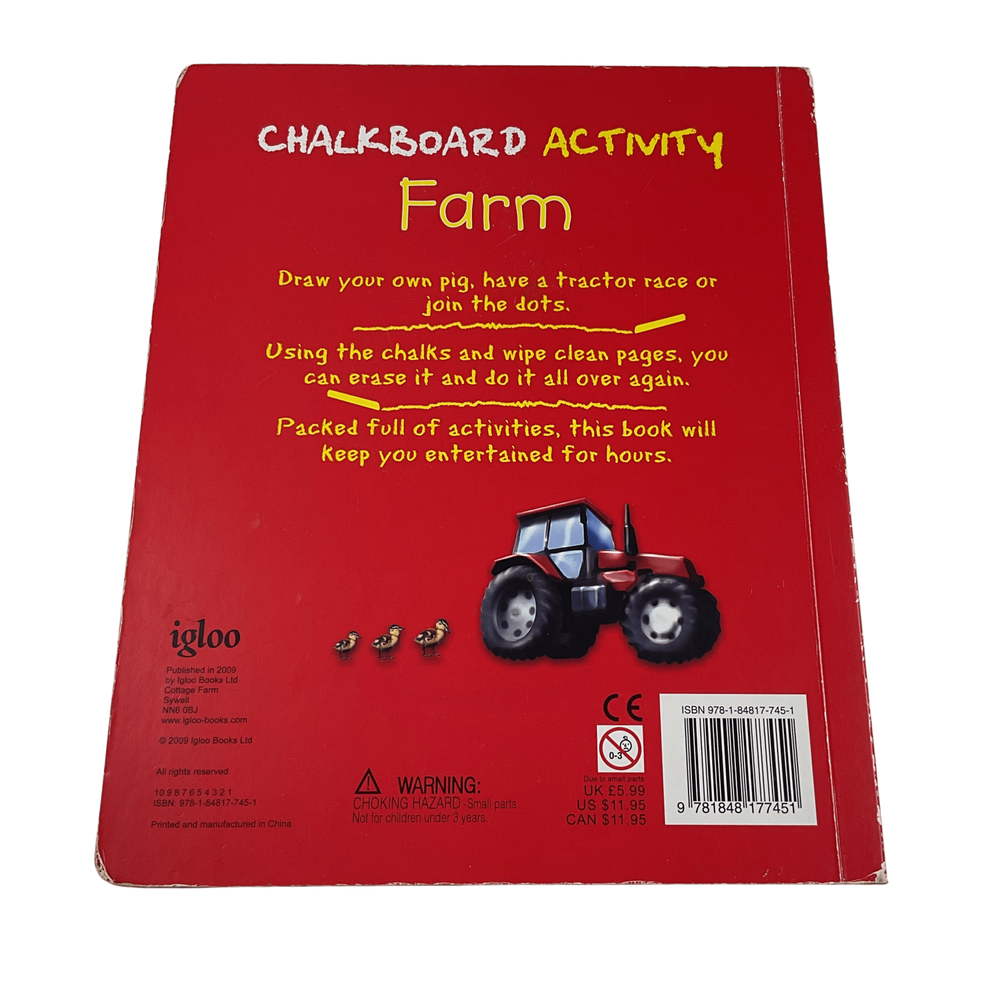 Chalkboard Activity Farm Book - 2nd Lyfe C.I.C