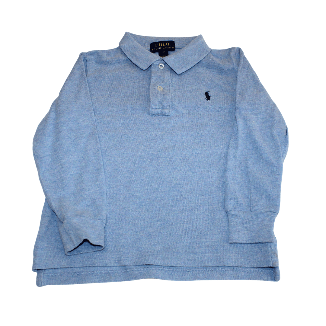 Cotton Mesh Long Sleeve Polo Shirt - 2nd Lyfe C.I.C