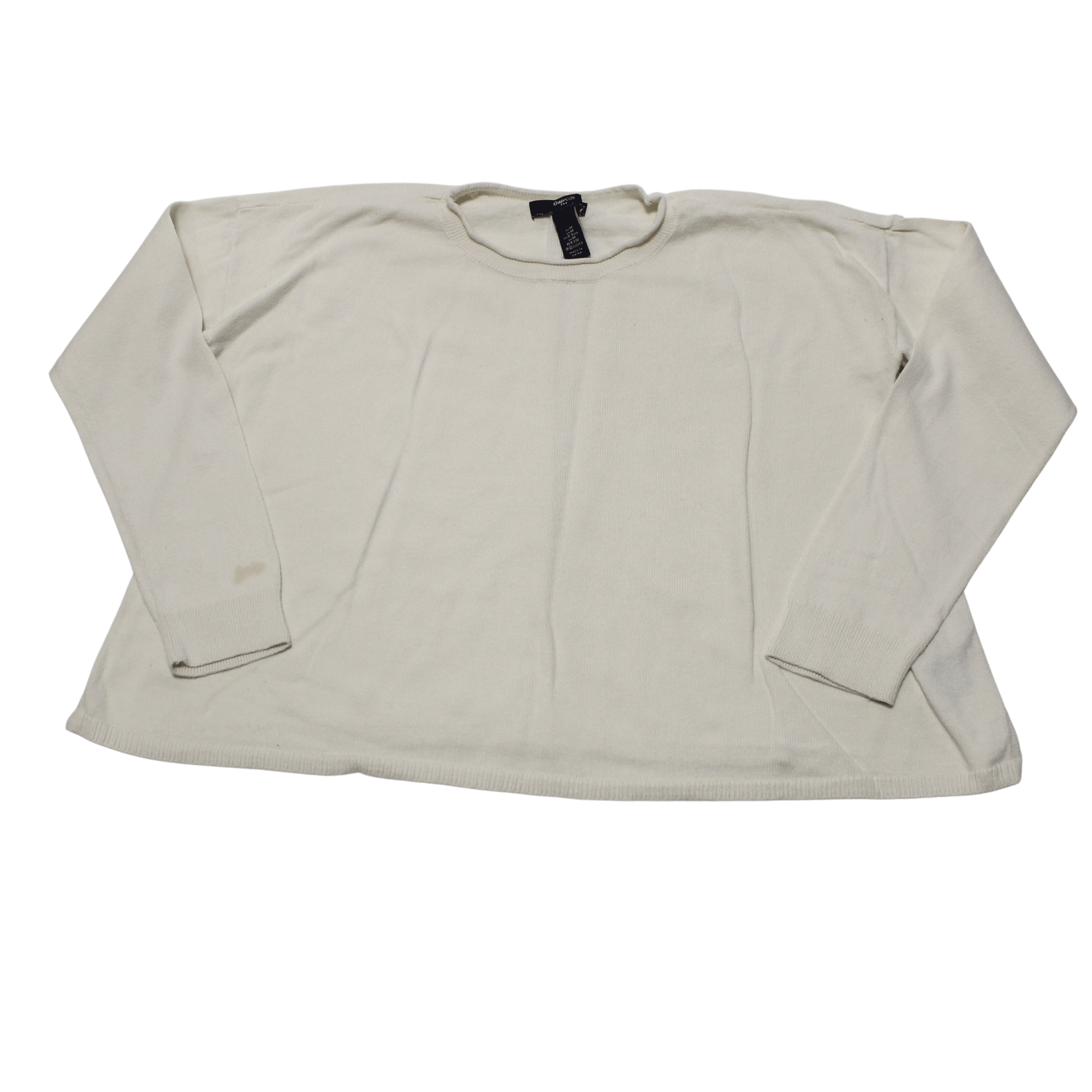 Cream Cotton Boxy Jumper - 2nd Lyfe C.I.C