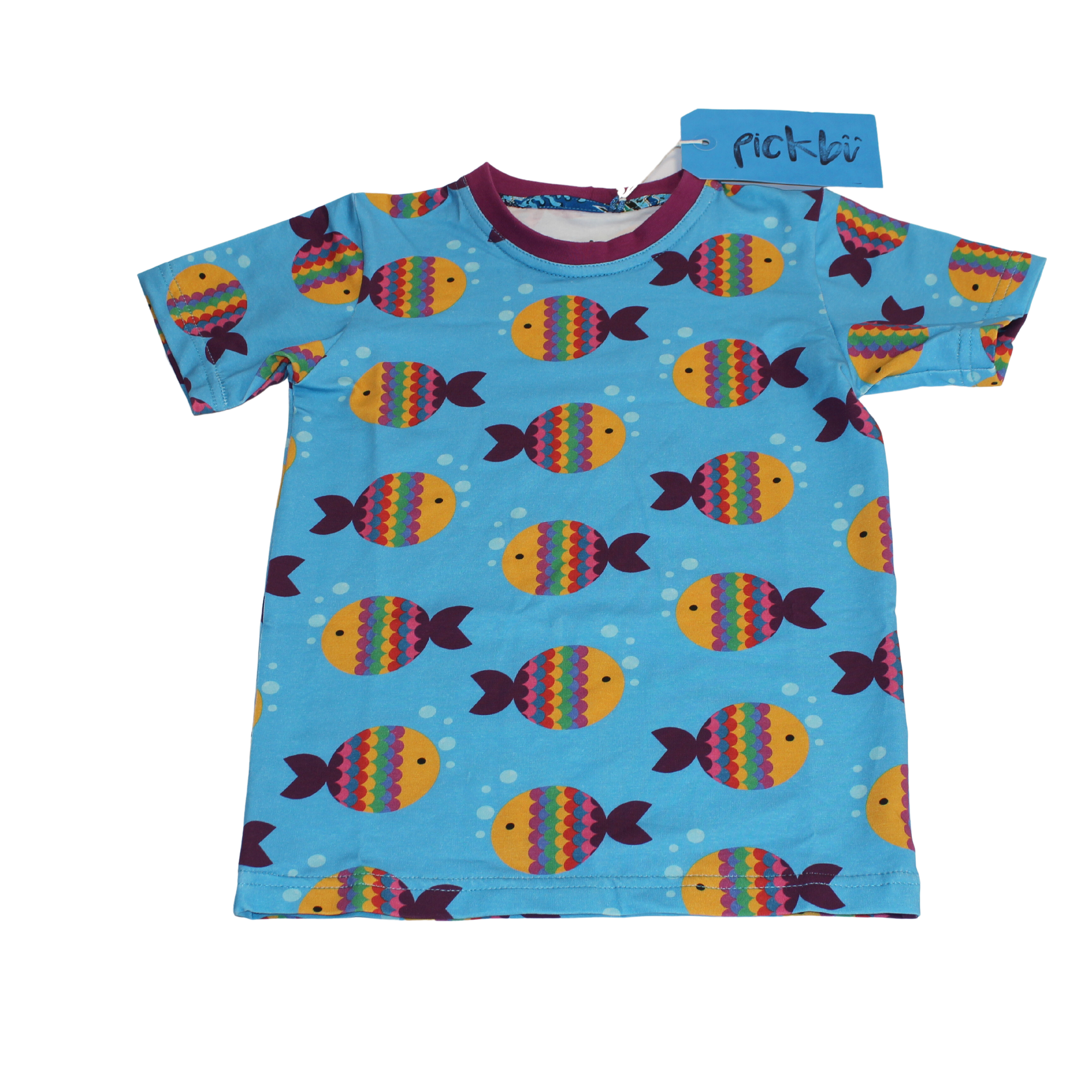 Rainbow Fish Blue Kids T-Shirt