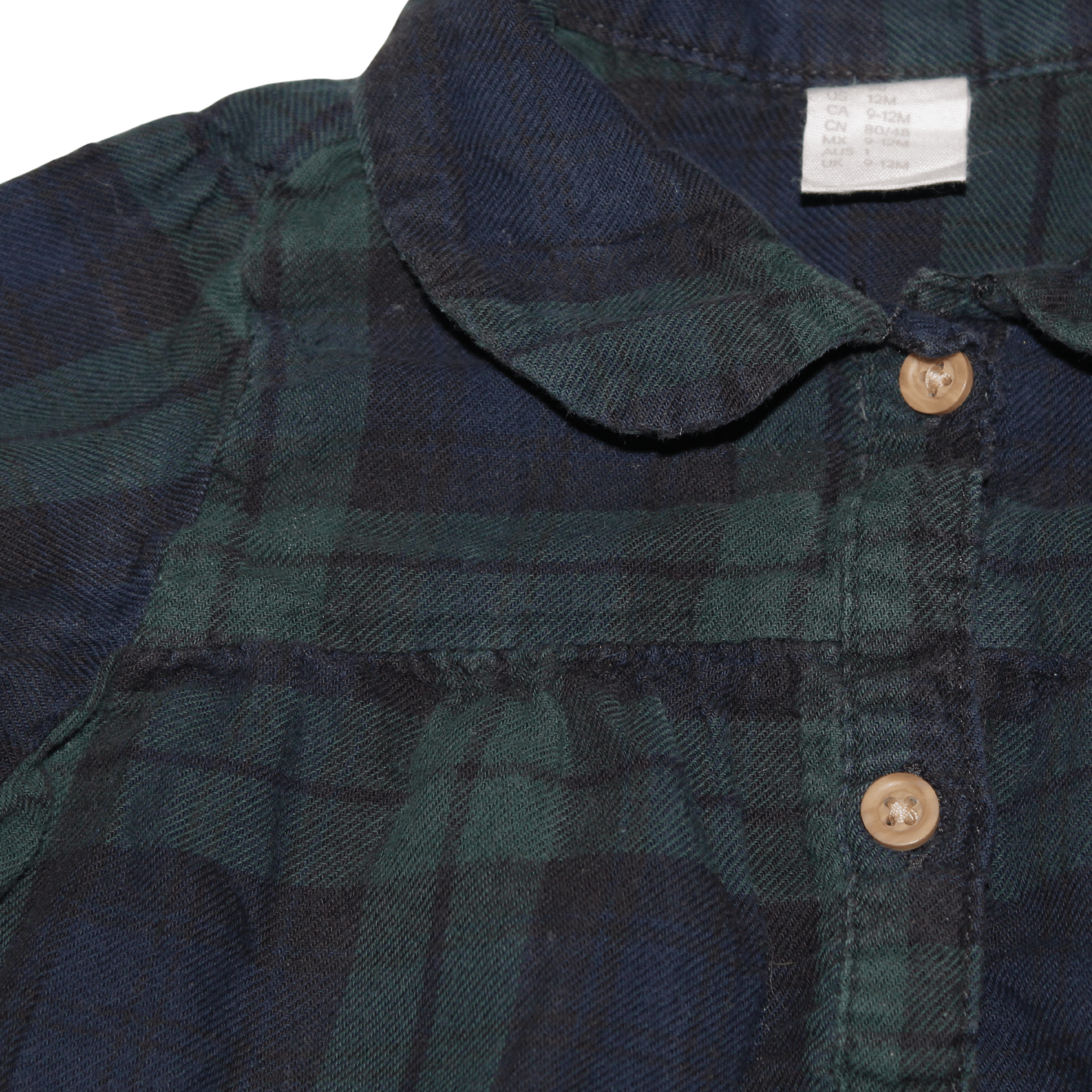 Dark Green Tartan Blouse - 2nd Lyfe C.I.C