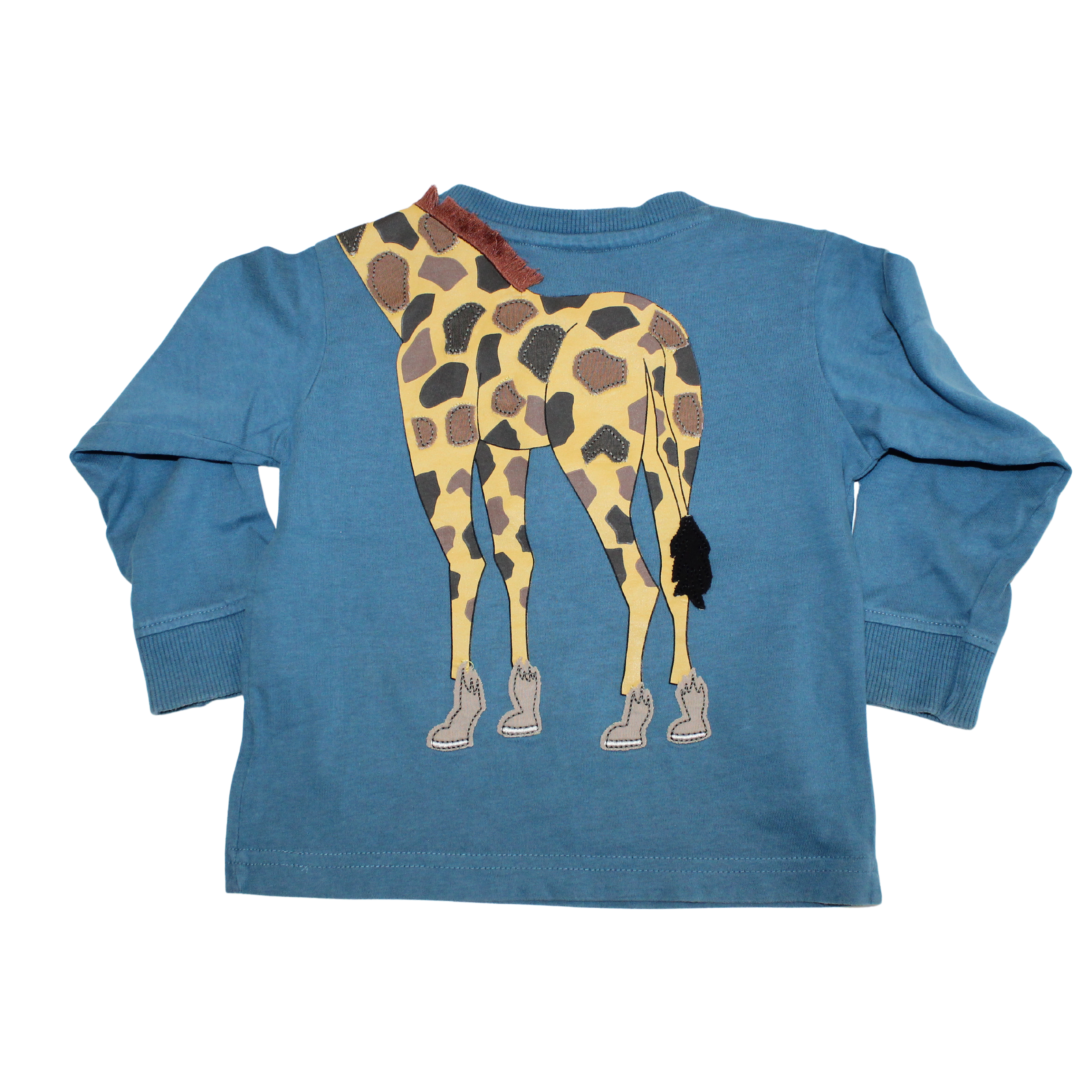 Giraffe Appliqué Long Sleeved Top