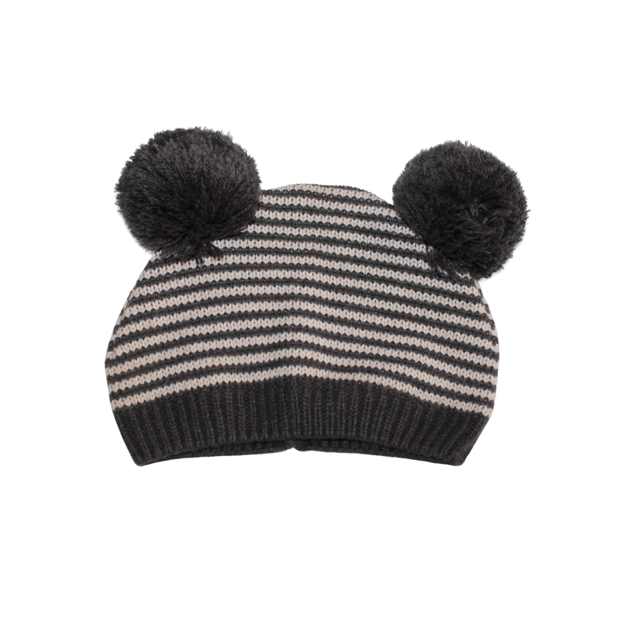 Double Pompom Stripe Hat - 2nd Lyfe C.I.C