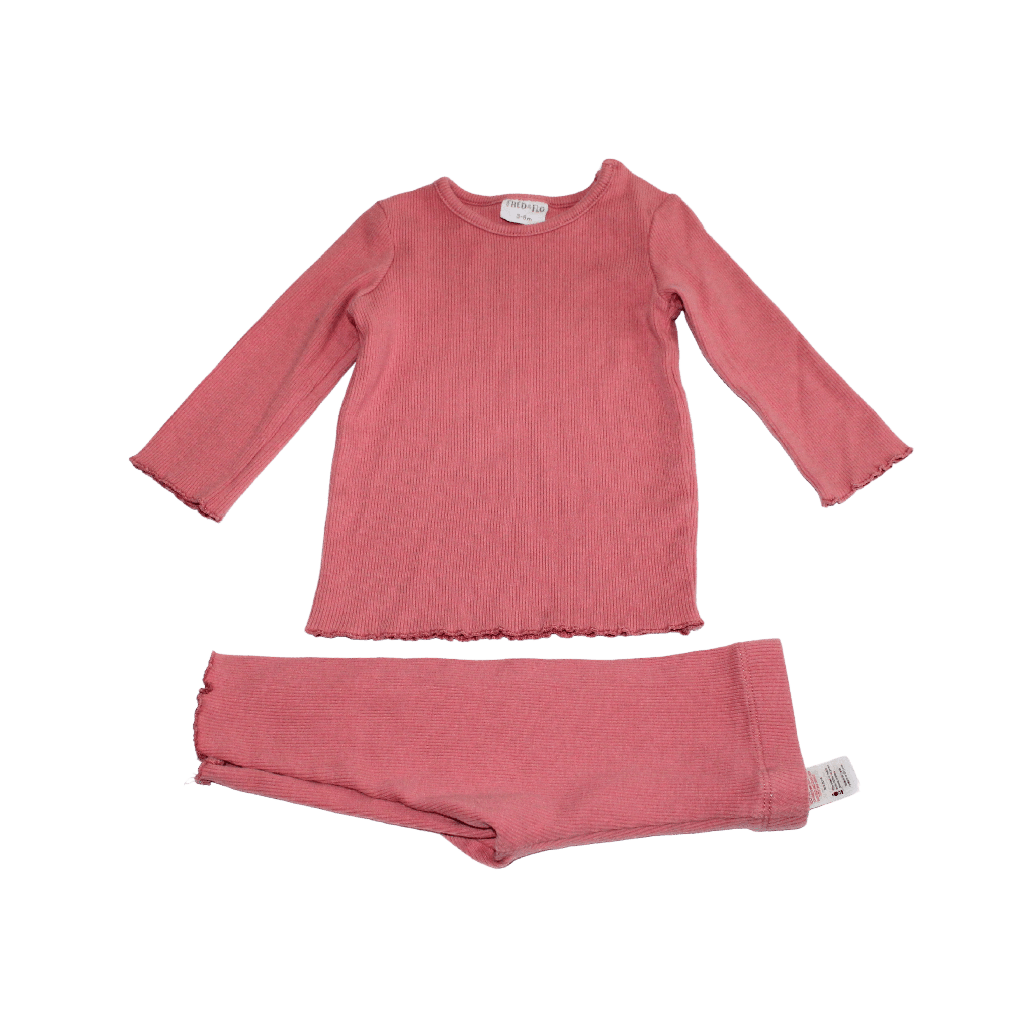 Dusky Pink Ribbed Set - 2nd Lyfe C.I.C