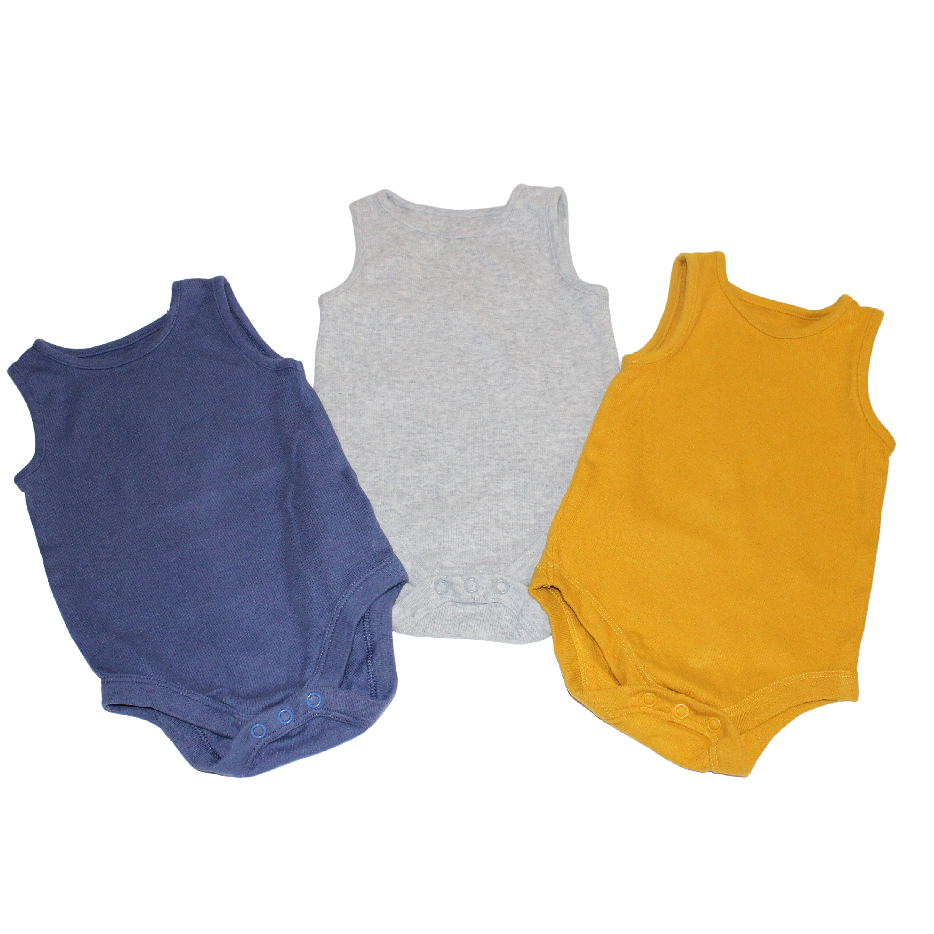 Ribbed Sleevless Vests x3
