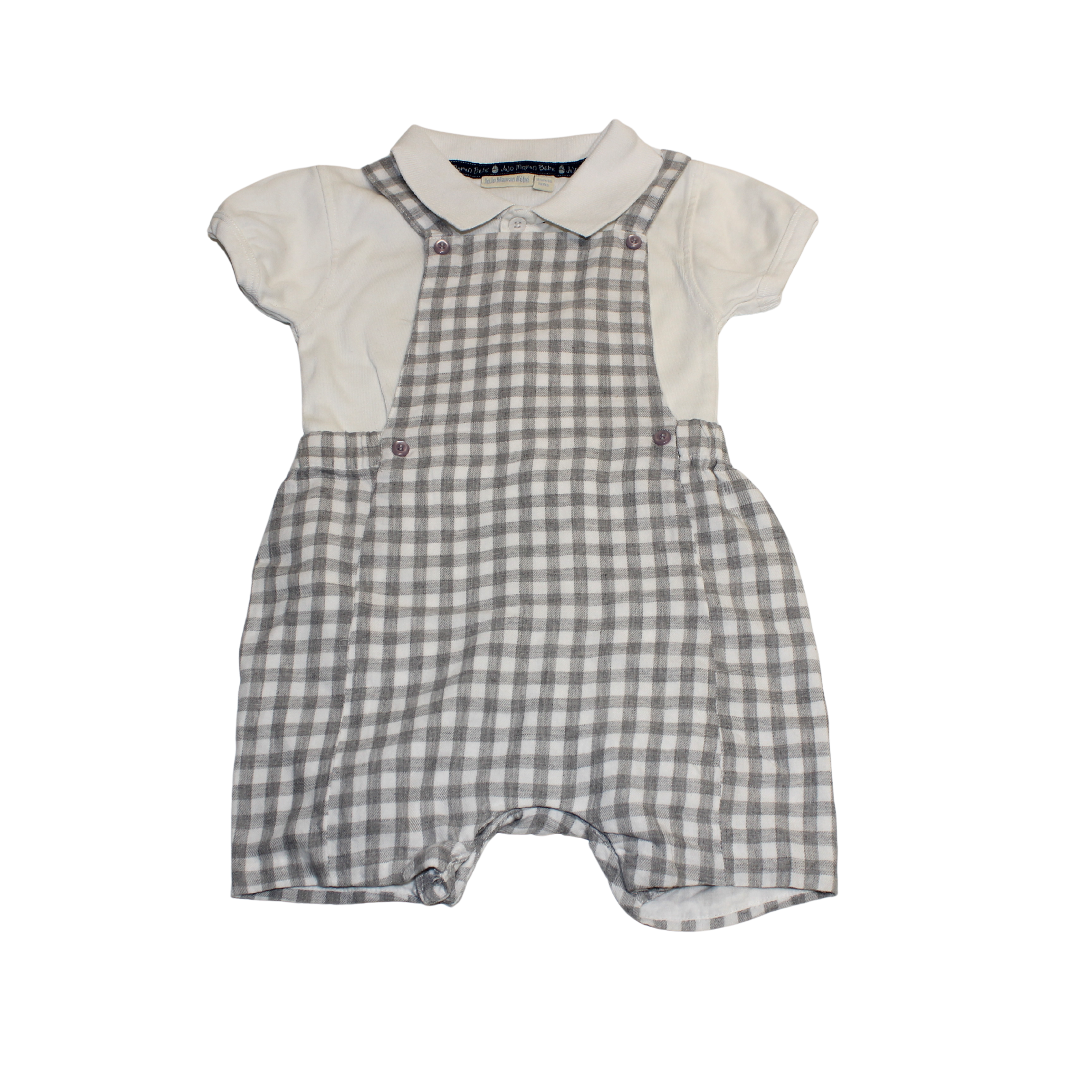 Smart Check Shortie Dungarees