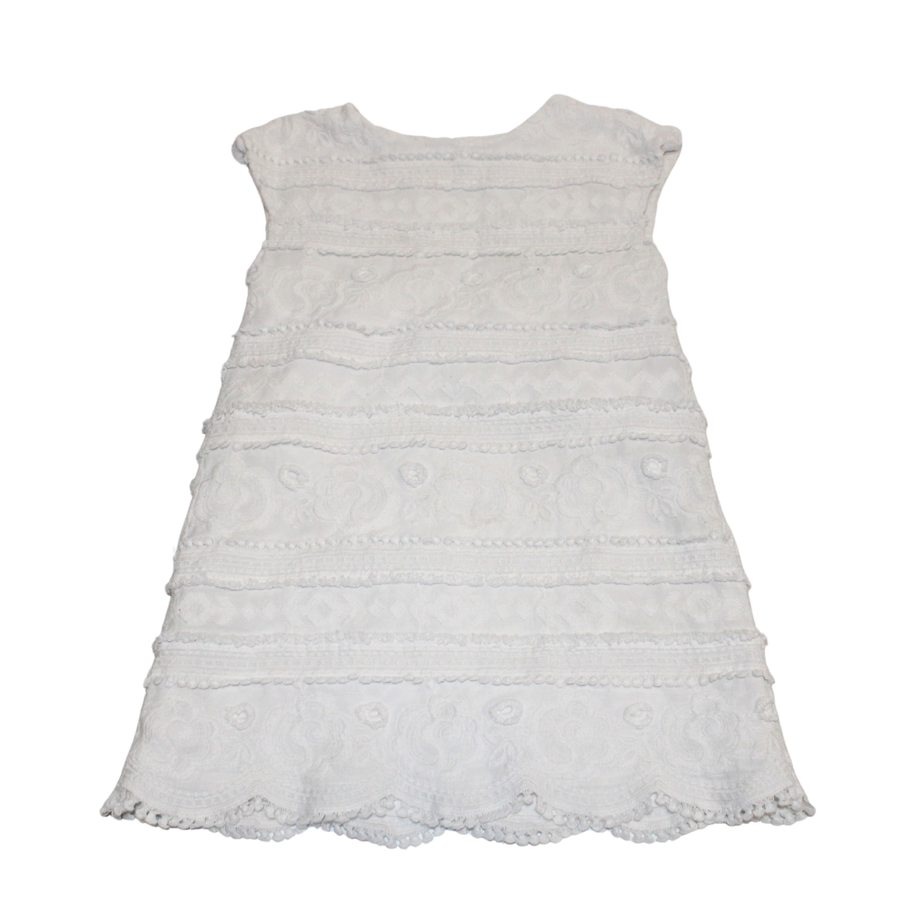 White Lace Detail Dress