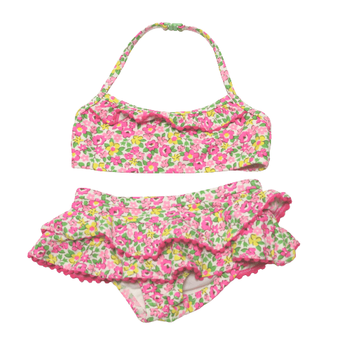 Floral Neon Frill Bikini - 2nd Lyfe C.I.C