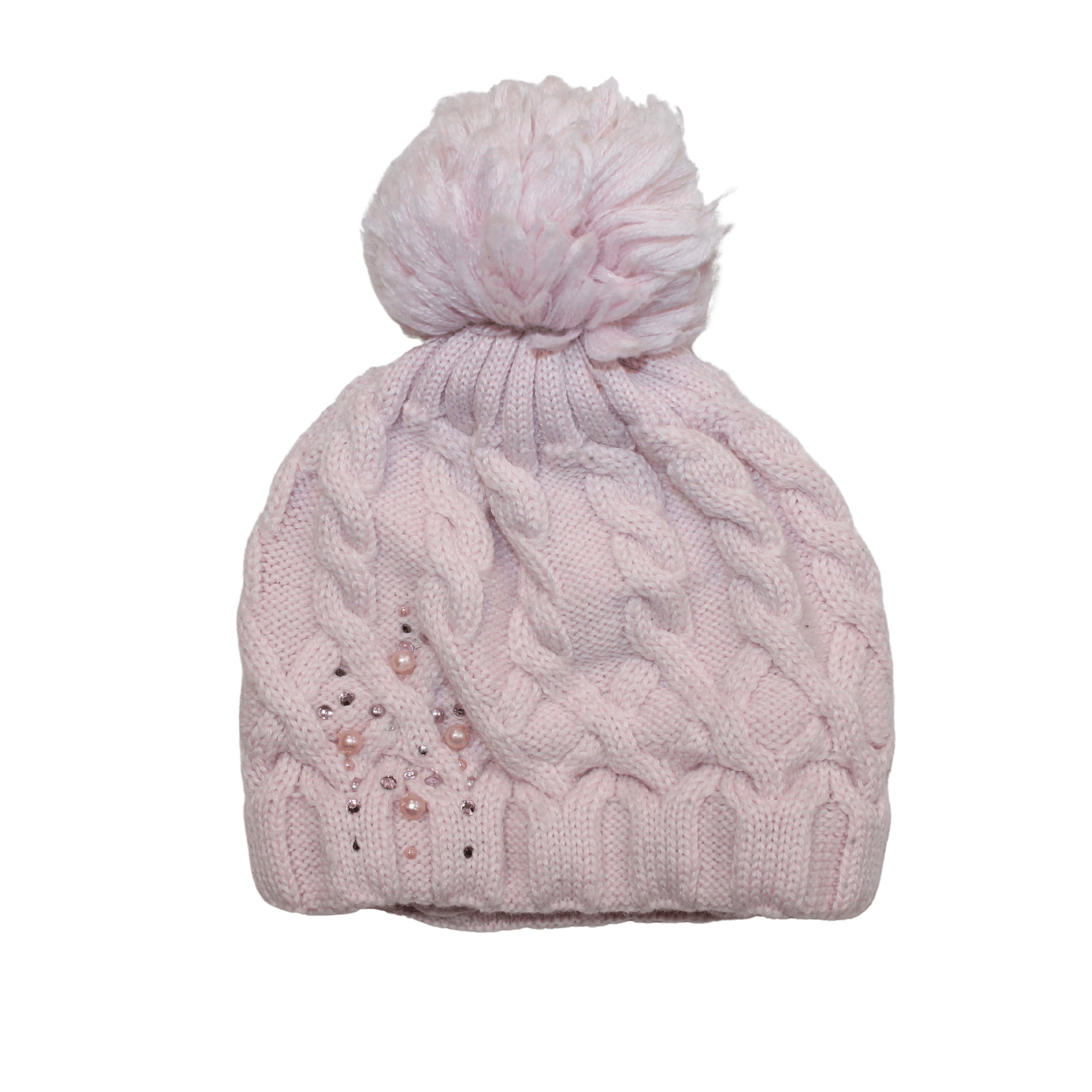 Gem Stone Pink Bobble Hat - 2nd Lyfe C.I.C