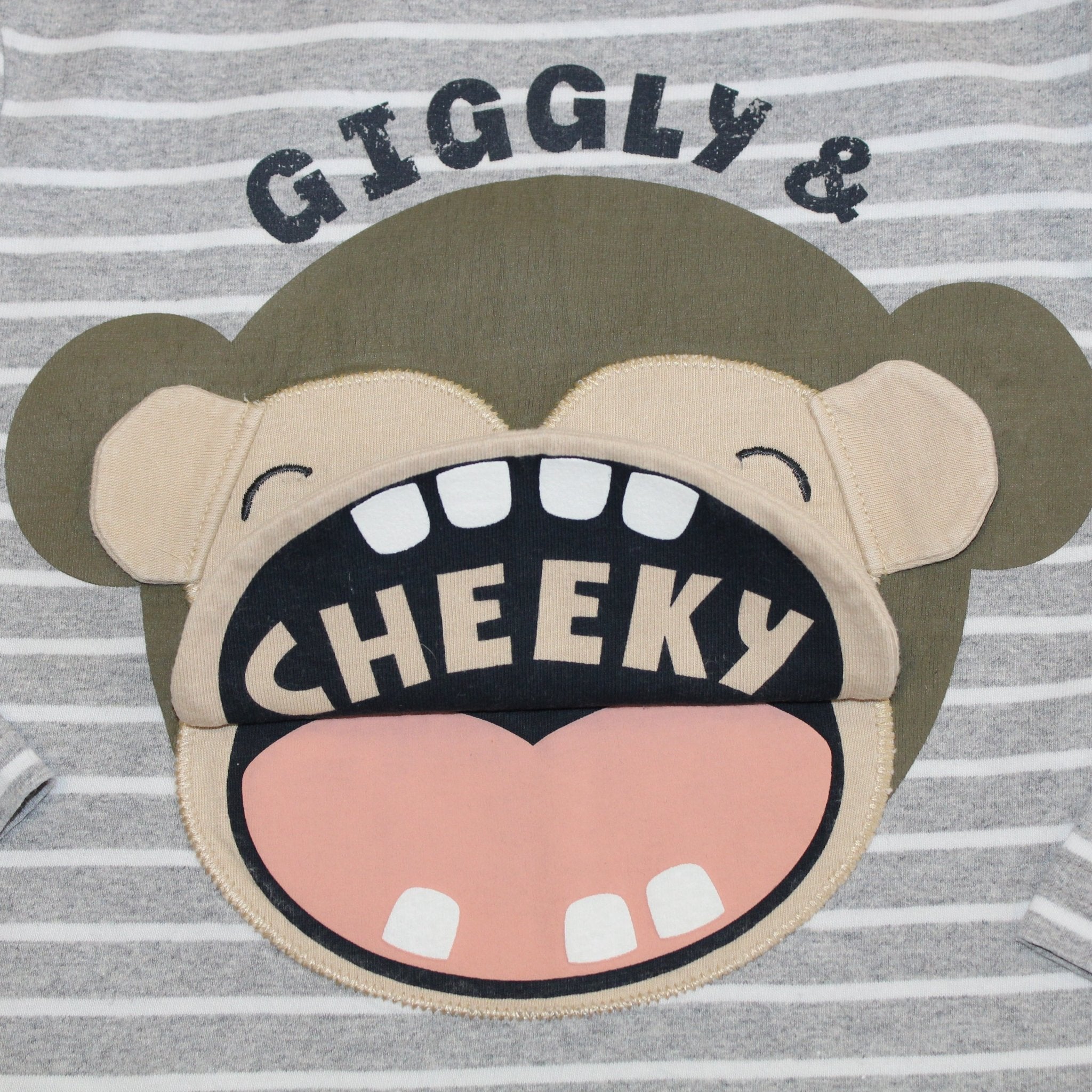 Giggly and Cheeky Monkey Long Sleeved Top - 2nd Lyfe C.I.C