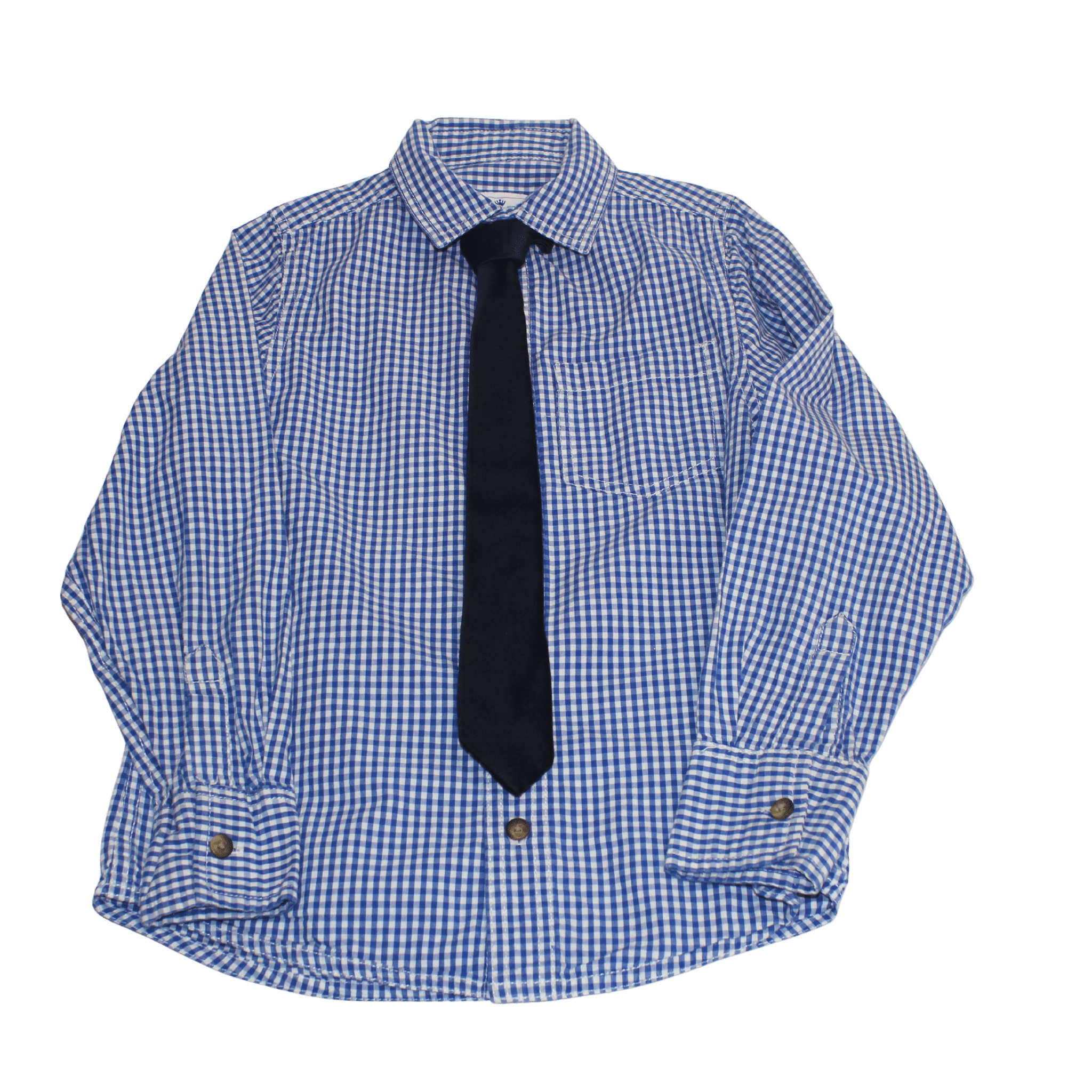 Gingham Shirt & Tie - 2nd Lyfe C.I.C