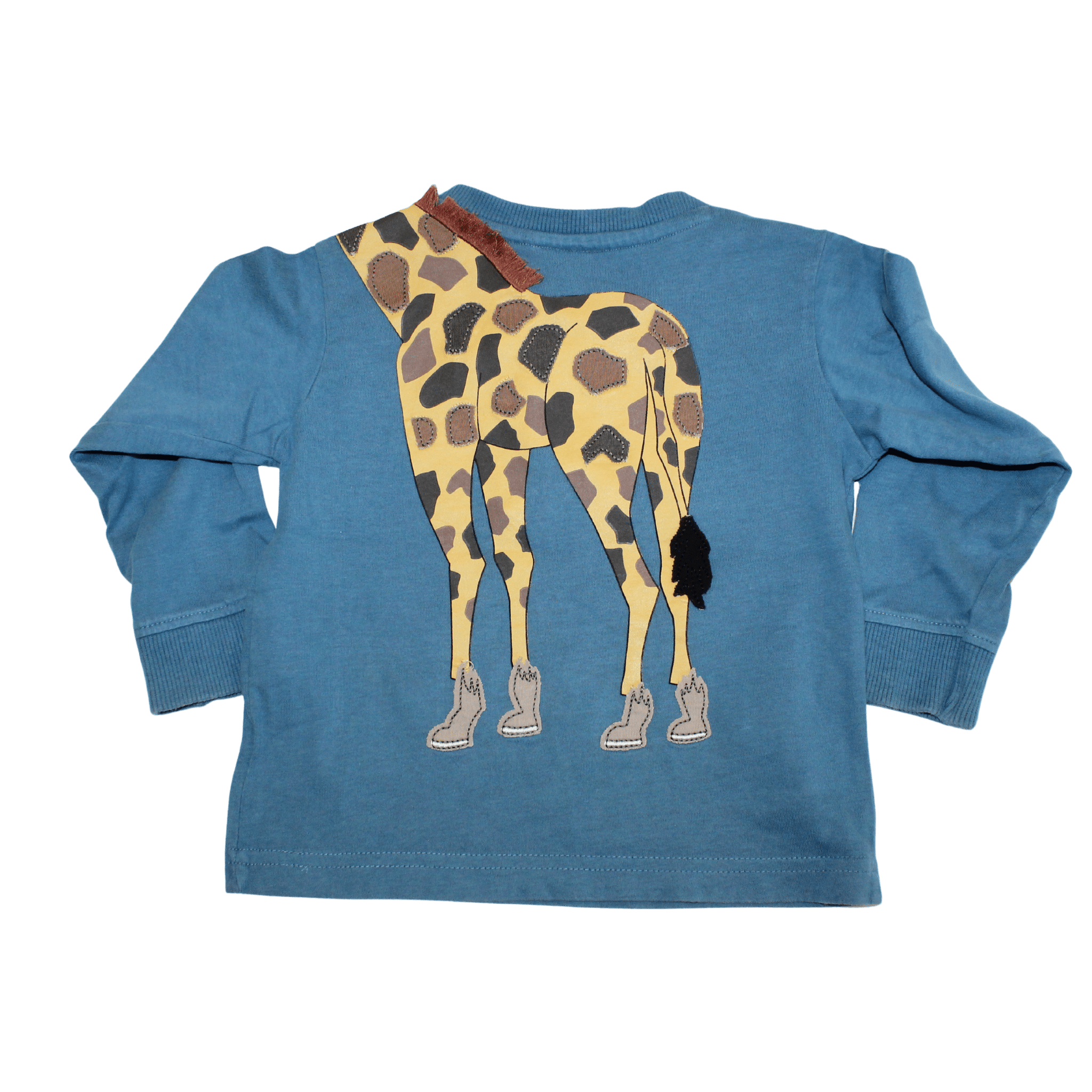 Giraffe Appliqué Long Sleeved Top - 2nd Lyfe C.I.C