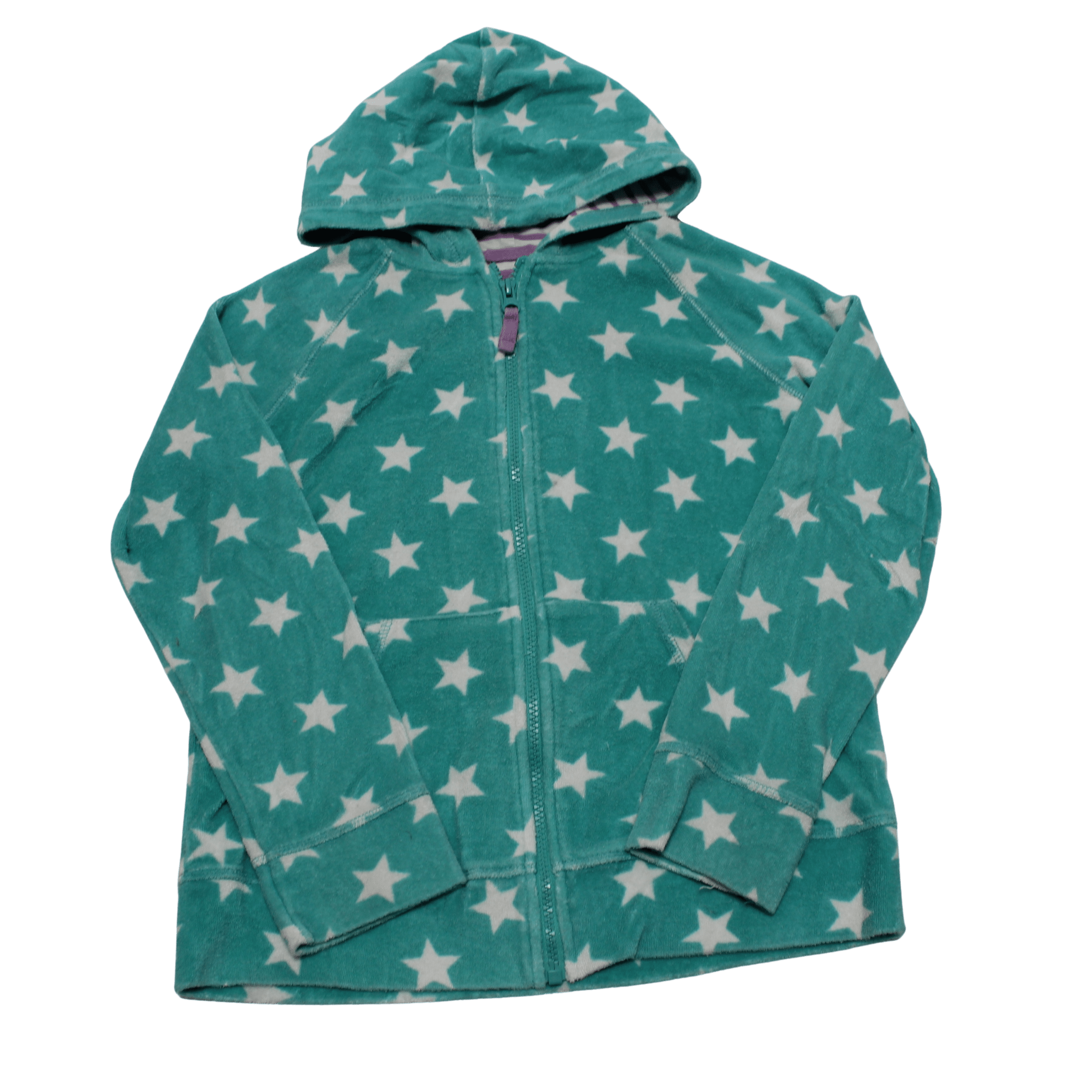 Green Star Towelling Hoodie - 2nd Lyfe C.I.C