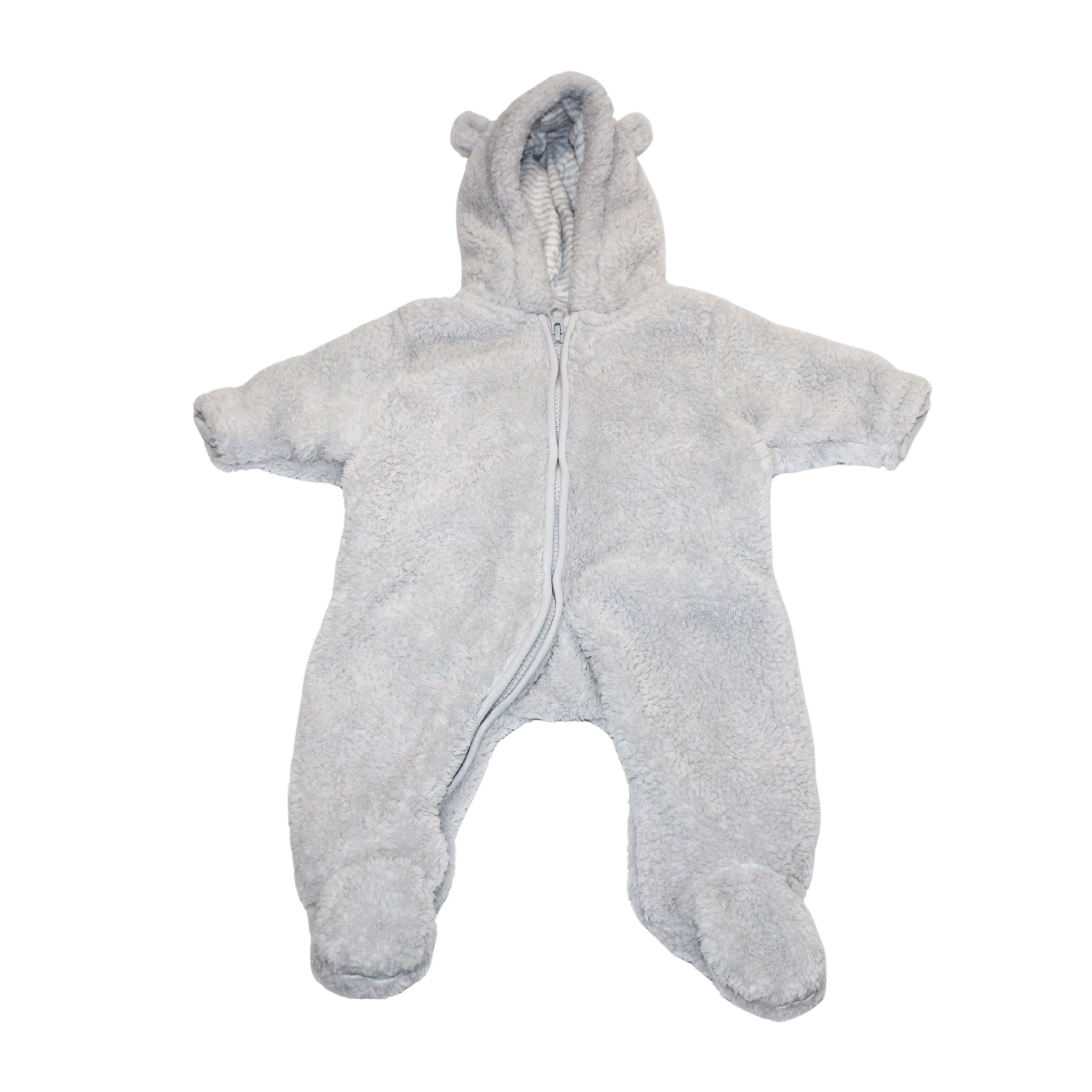 Grey Cosy Fleece Pram Suit - 2nd Lyfe C.I.C