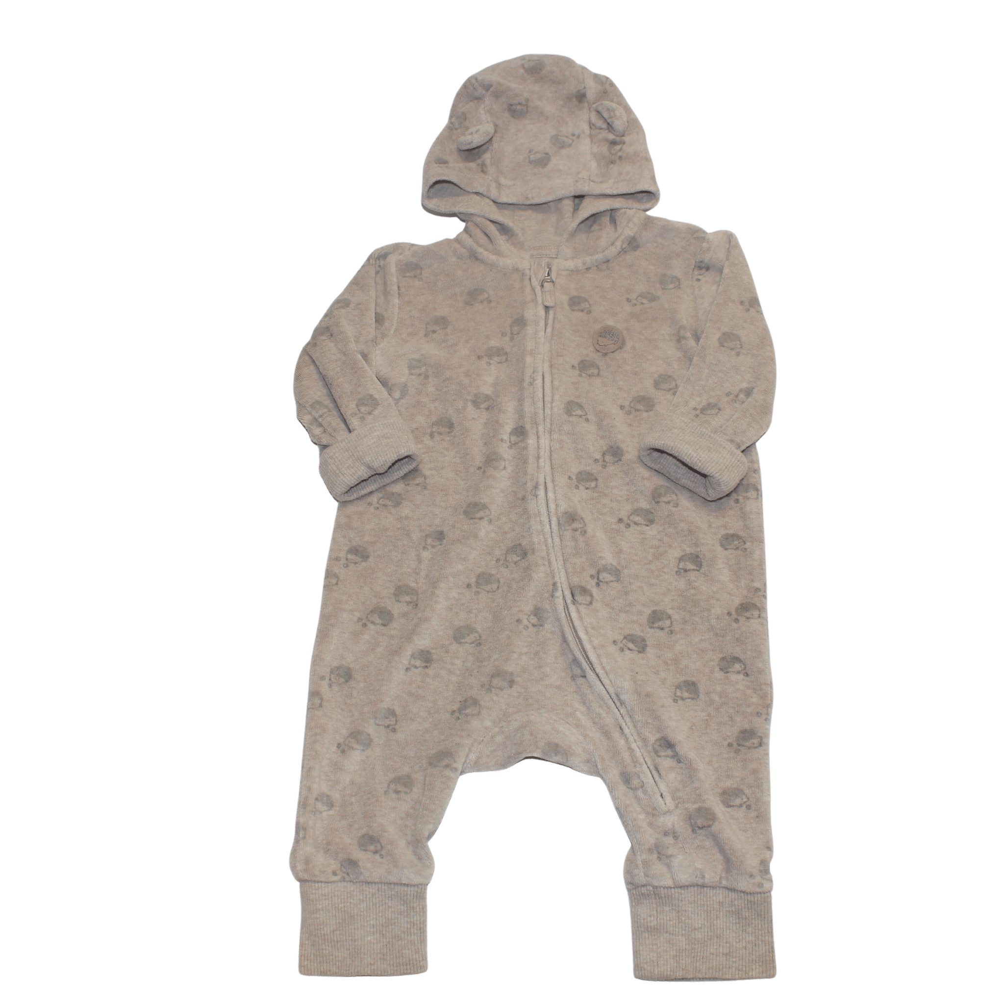 Hedgehog Velour Romper - 2nd Lyfe C.I.C