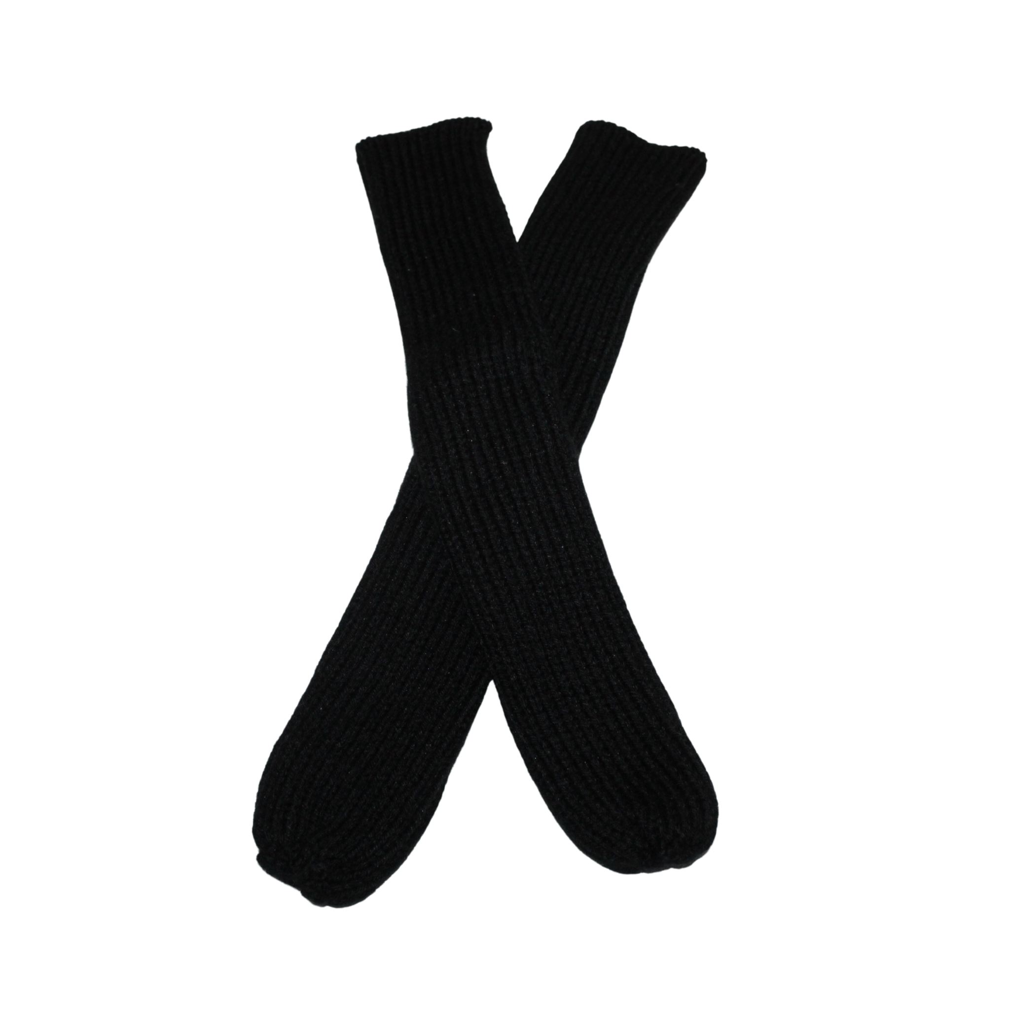 Knitted Baby Tube Socks - Black - 2nd Lyfe C.I.C