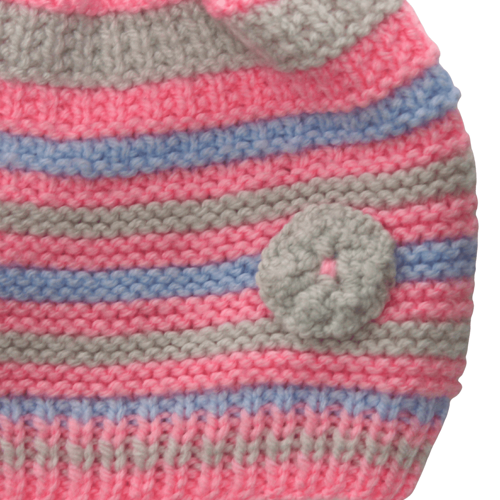 Knitted Pinks & Blues Hat - 2nd Lyfe C.I.C