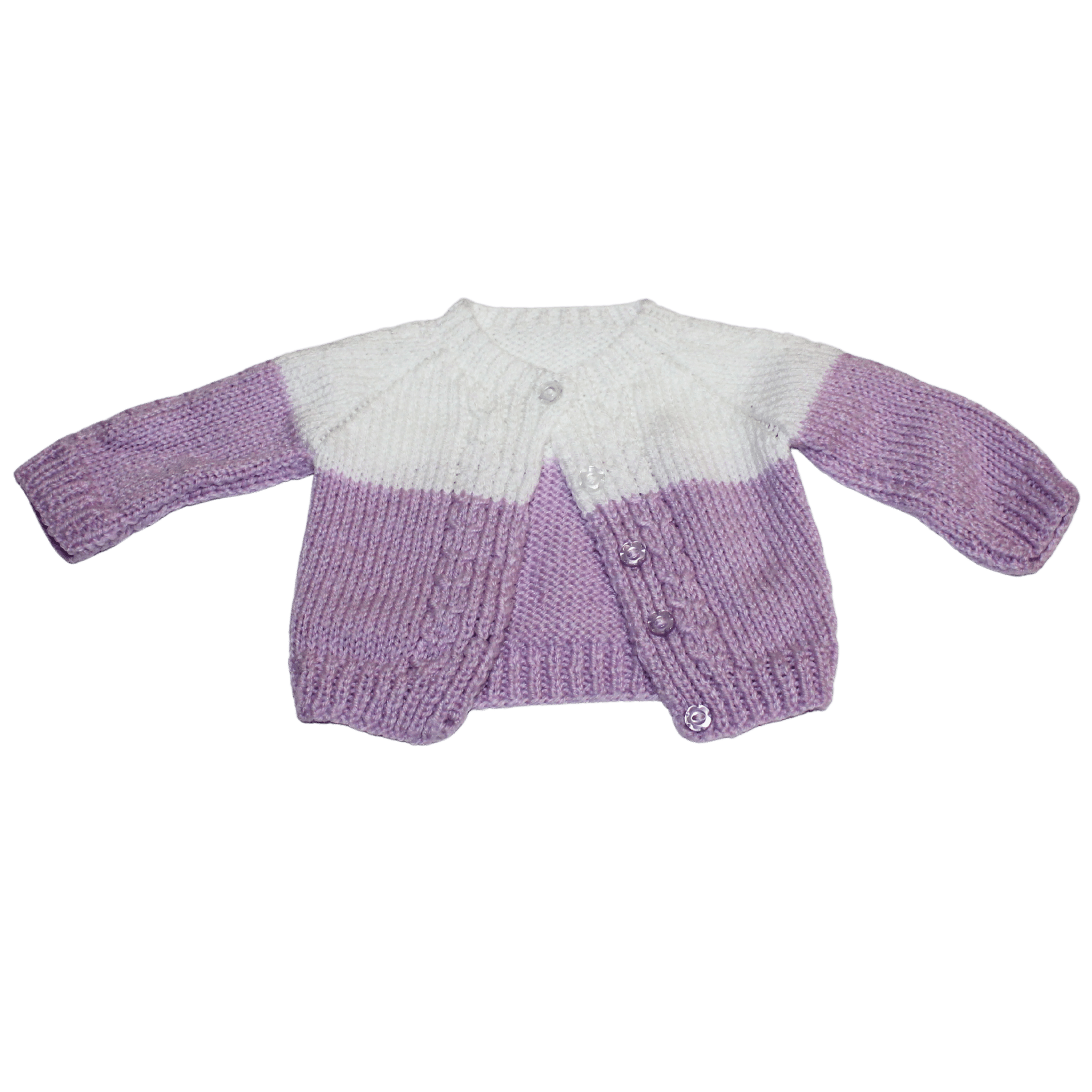 Lilac Handknit Cardi - 2nd Lyfe C.I.C