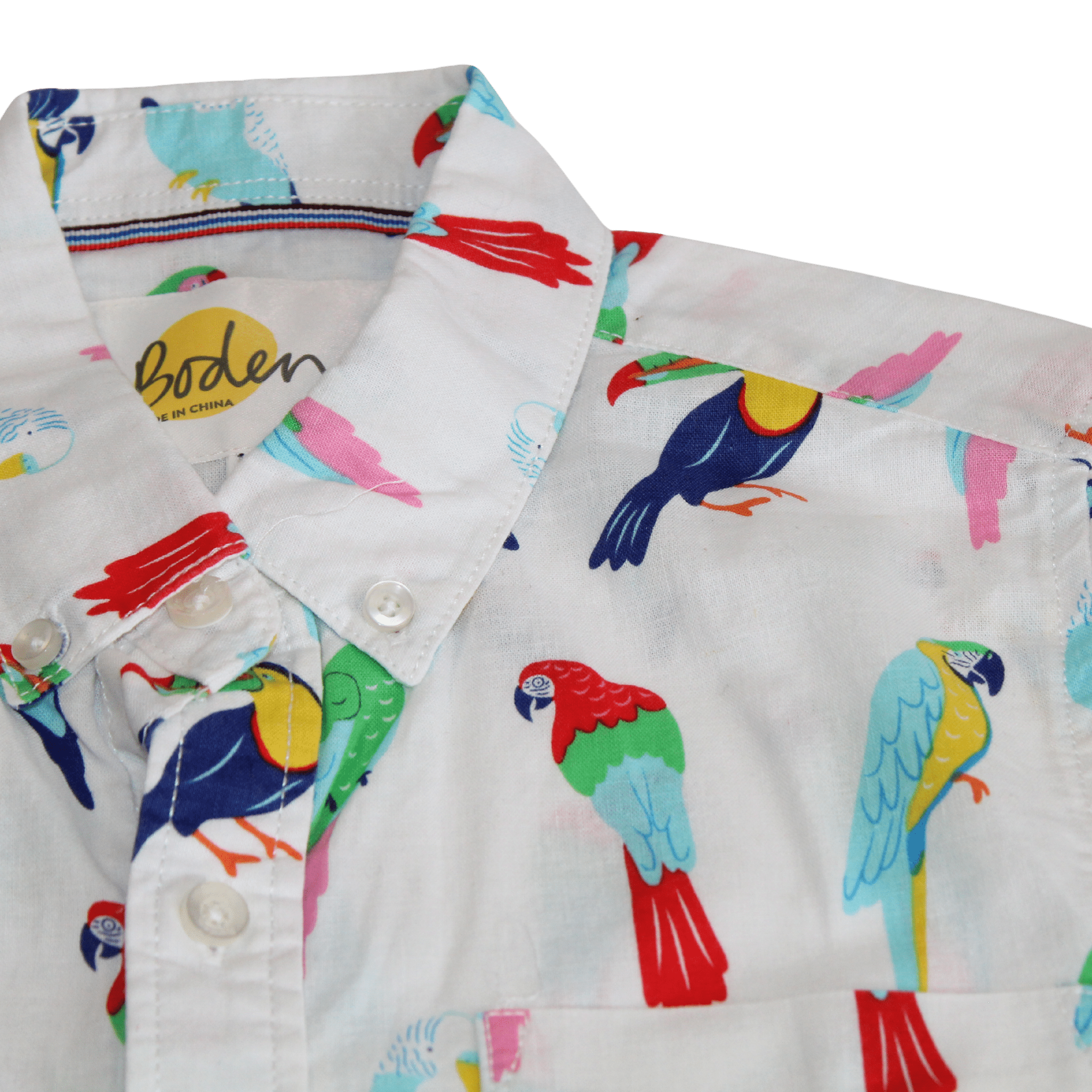 Linen Mix Parrot Shirt - 2nd Lyfe C.I.C