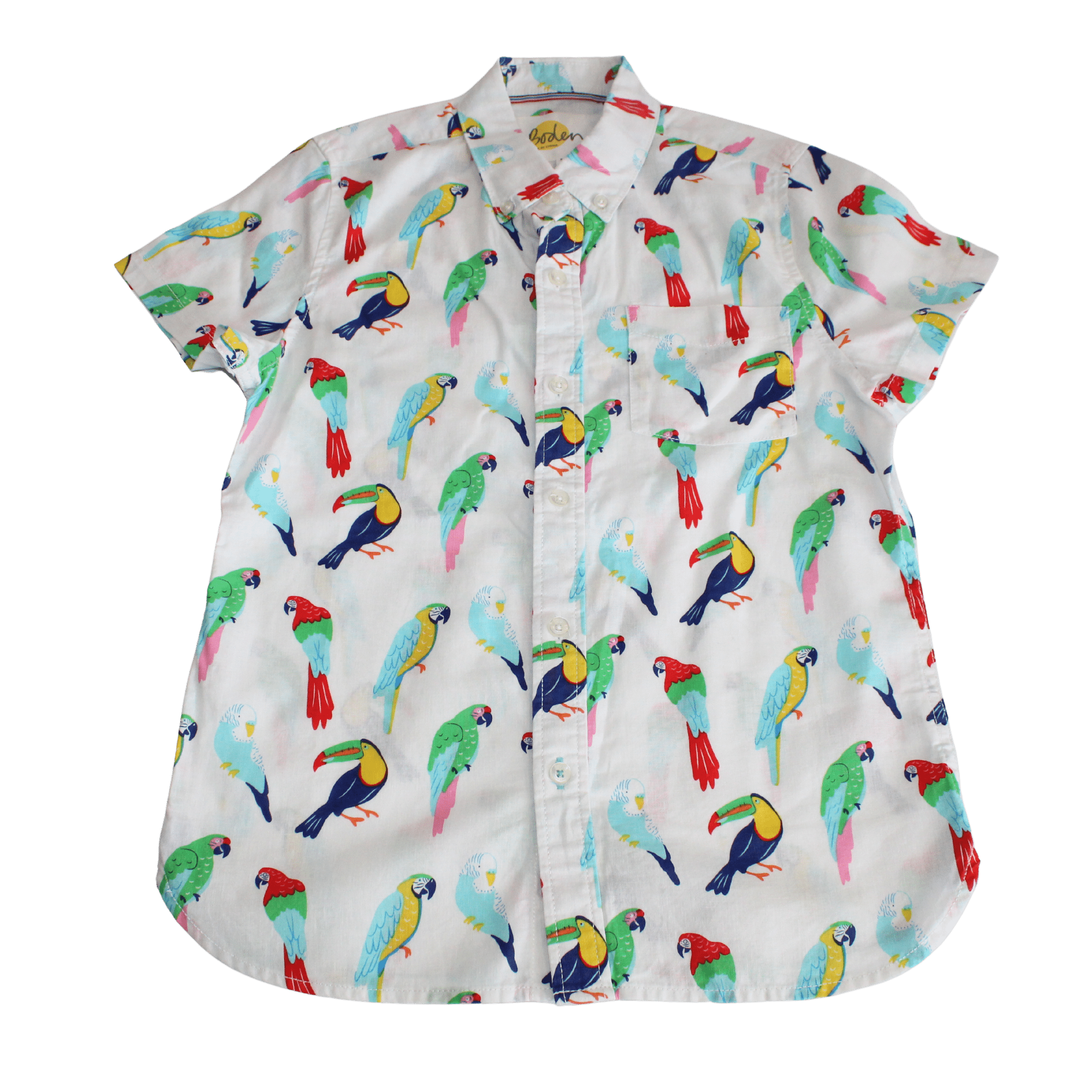 Linen Mix Parrot Shirt - 2nd Lyfe C.I.C