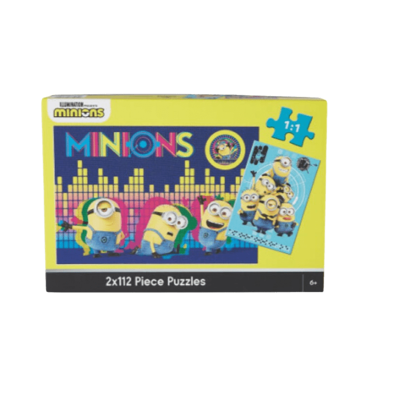 Minions Puzzle 2 x 112 Pieces - 2nd Lyfe C.I.C