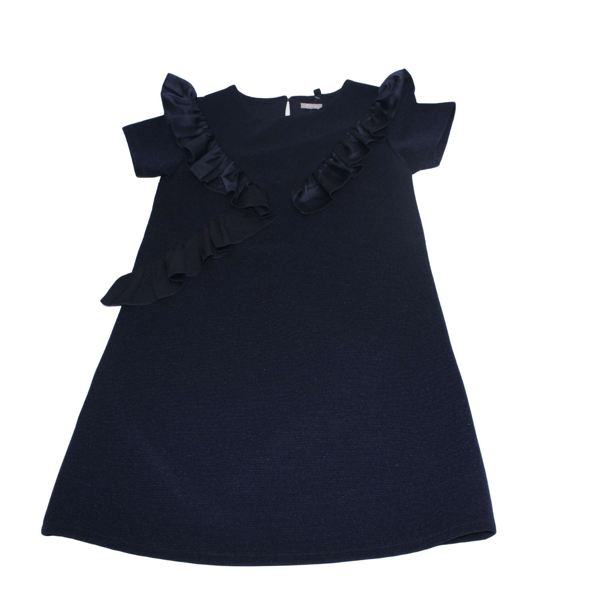 Navy Frill Dress - 2nd Lyfe C.I.C