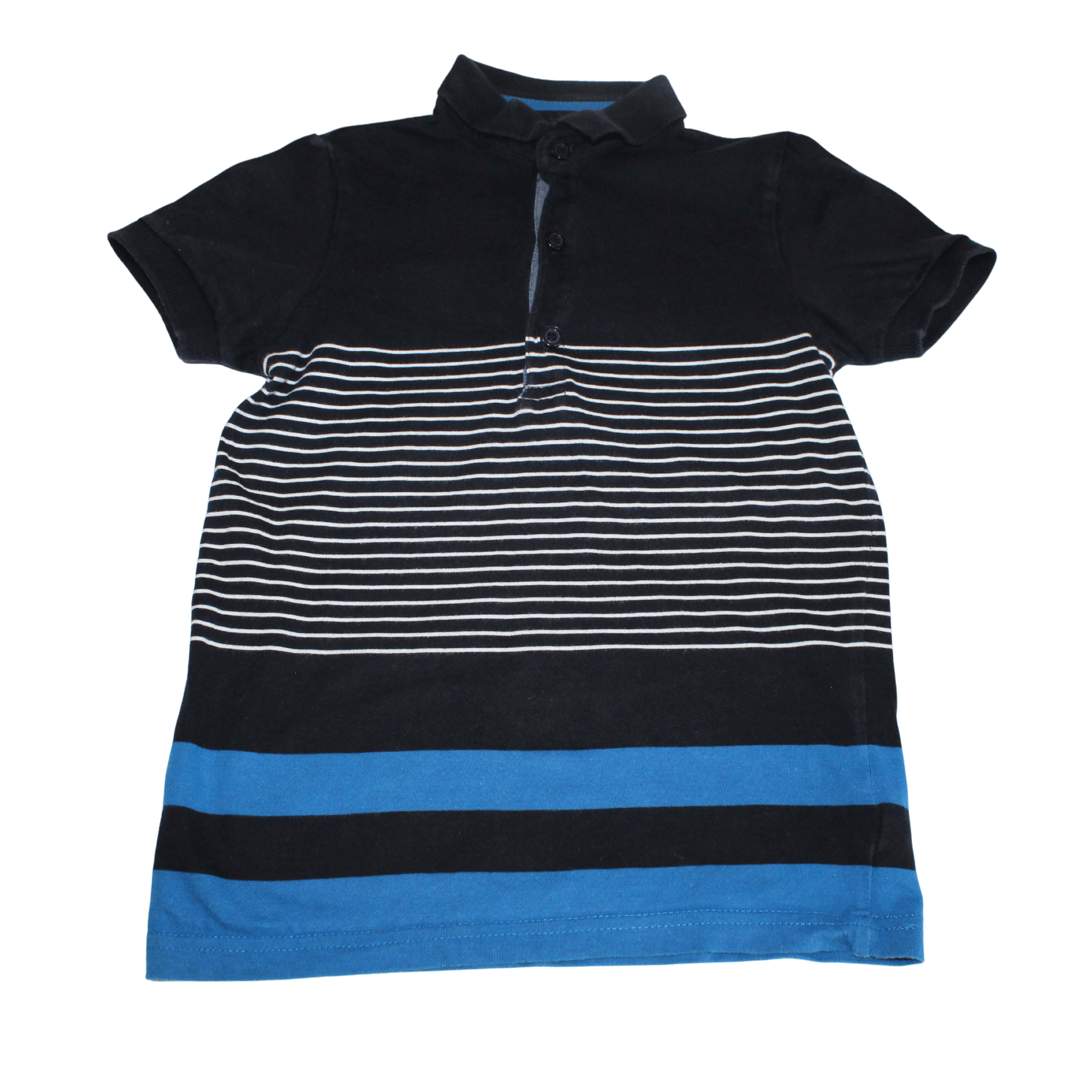 Navy Stripe Polo Tee - 2nd Lyfe C.I.C