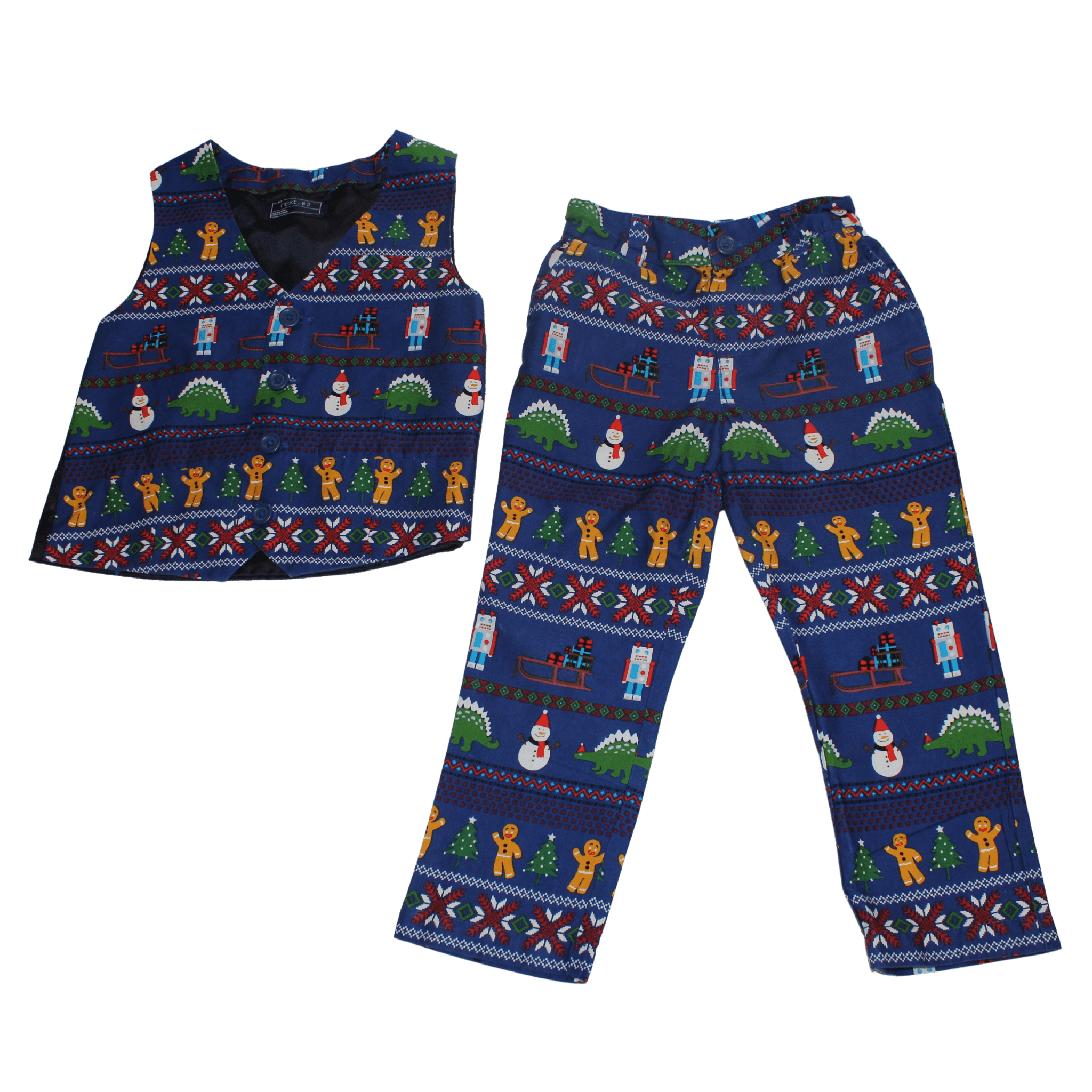 Novelty Christmas Waistcoat and Trousers - 2nd Lyfe C.I.C