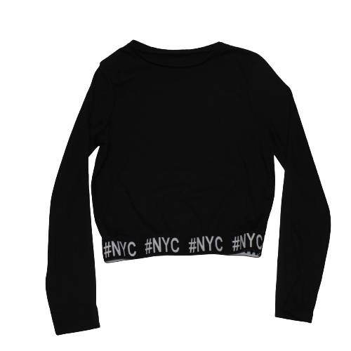 NYC Black Ribbed Top - 2nd Lyfe C.I.C