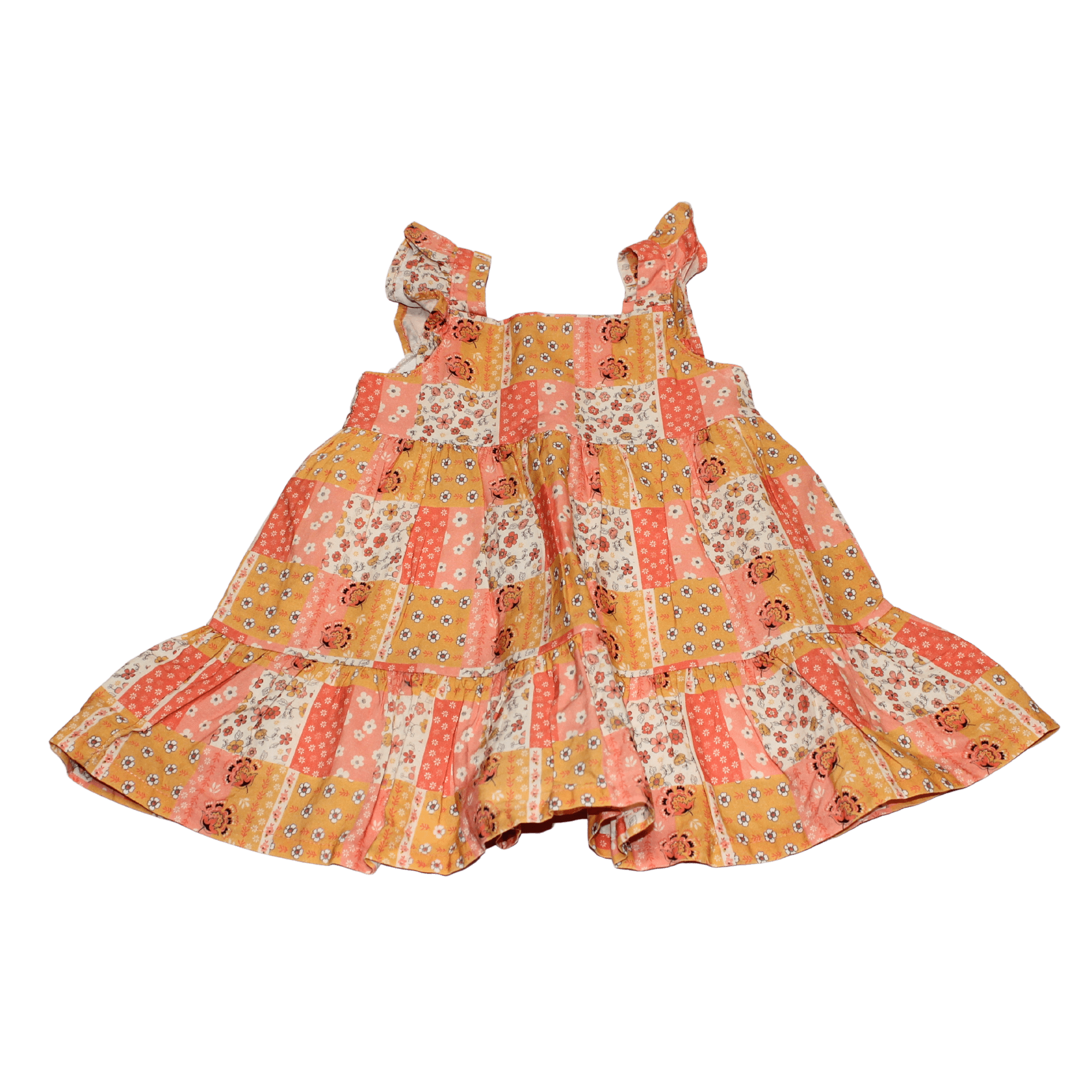 Orange Print Dress - 2nd Lyfe C.I.C