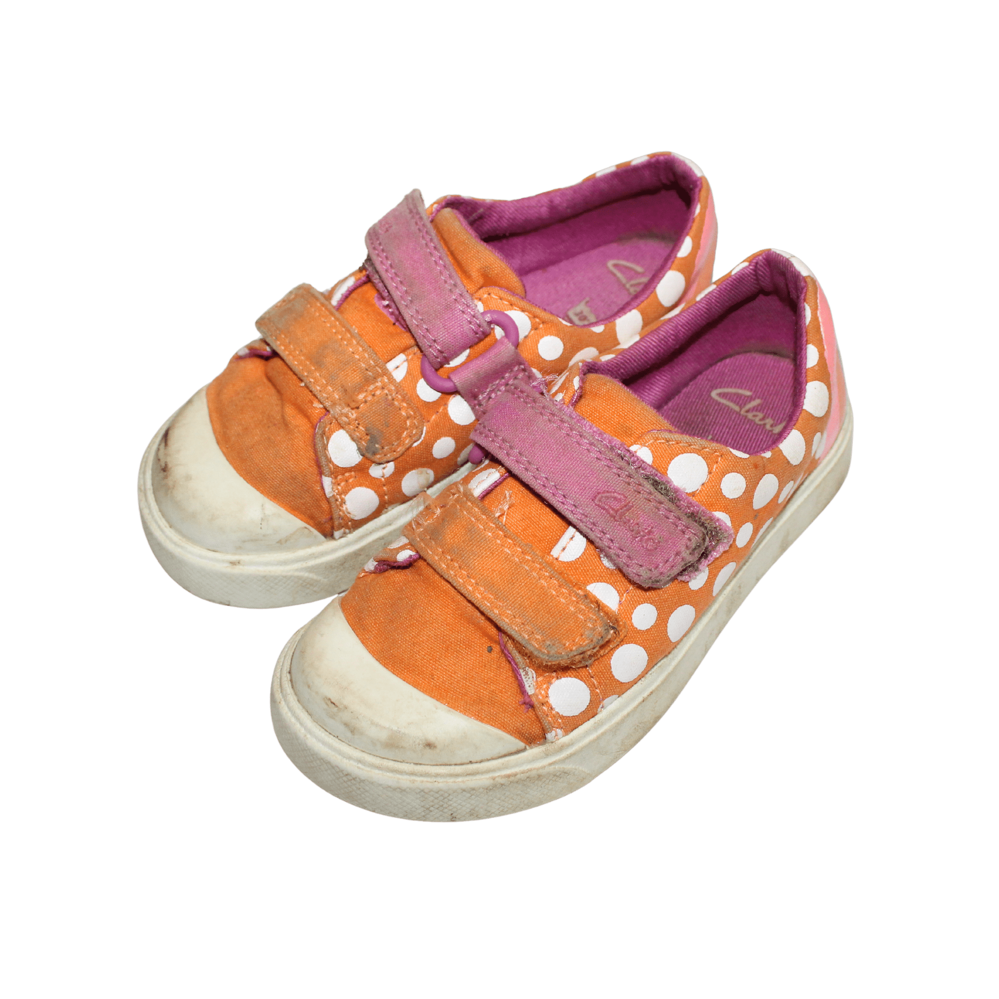 Orange Spot Canvas Shoes - 2nd Lyfe C.I.C