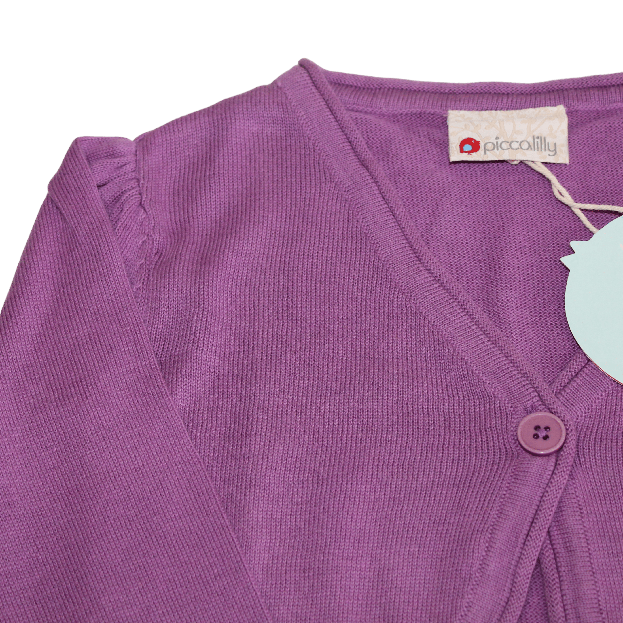 Organic Cotton Purple Cardigan - 2nd Lyfe C.I.C